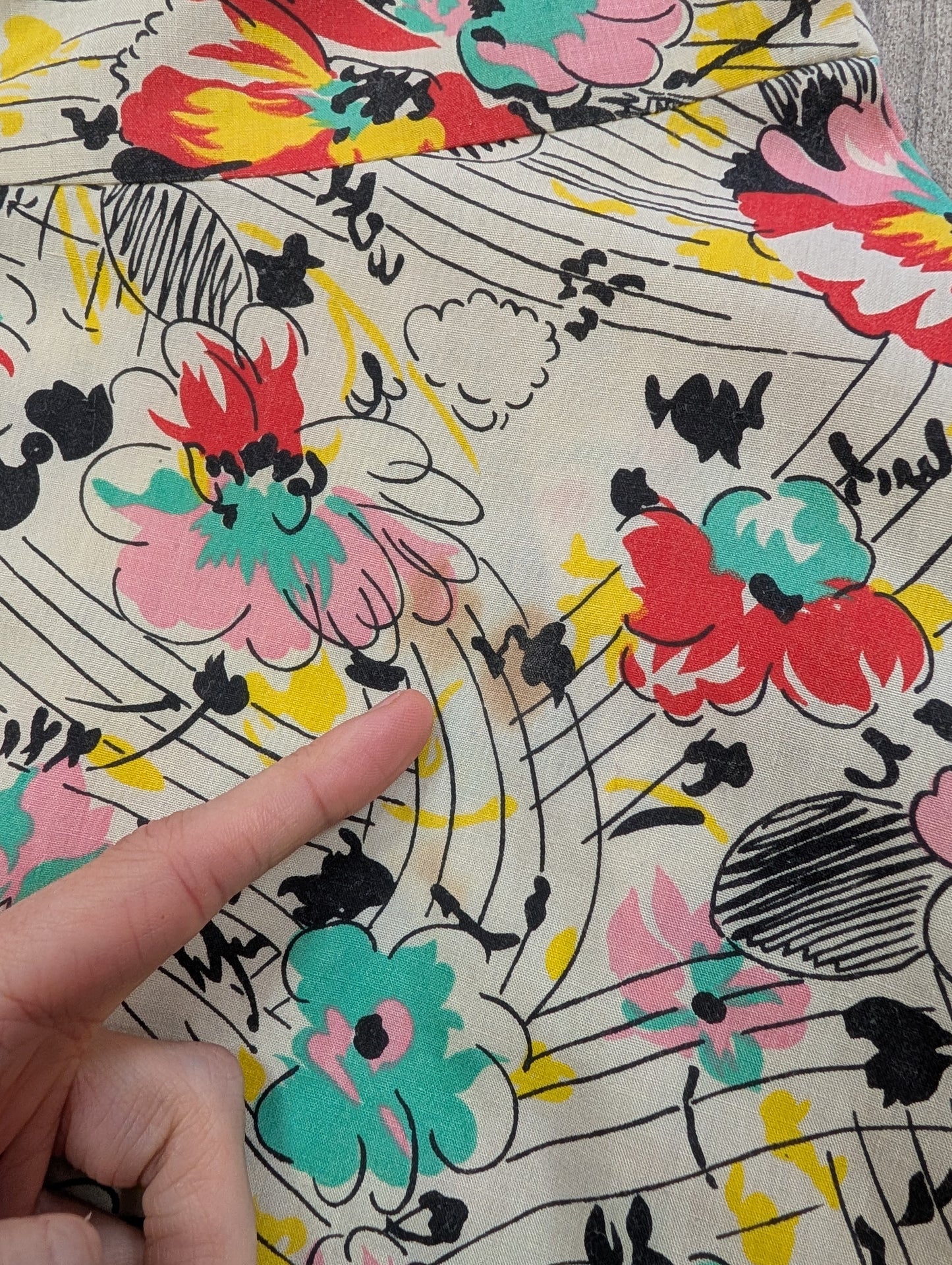 1970s halter neck floral dress - S/10