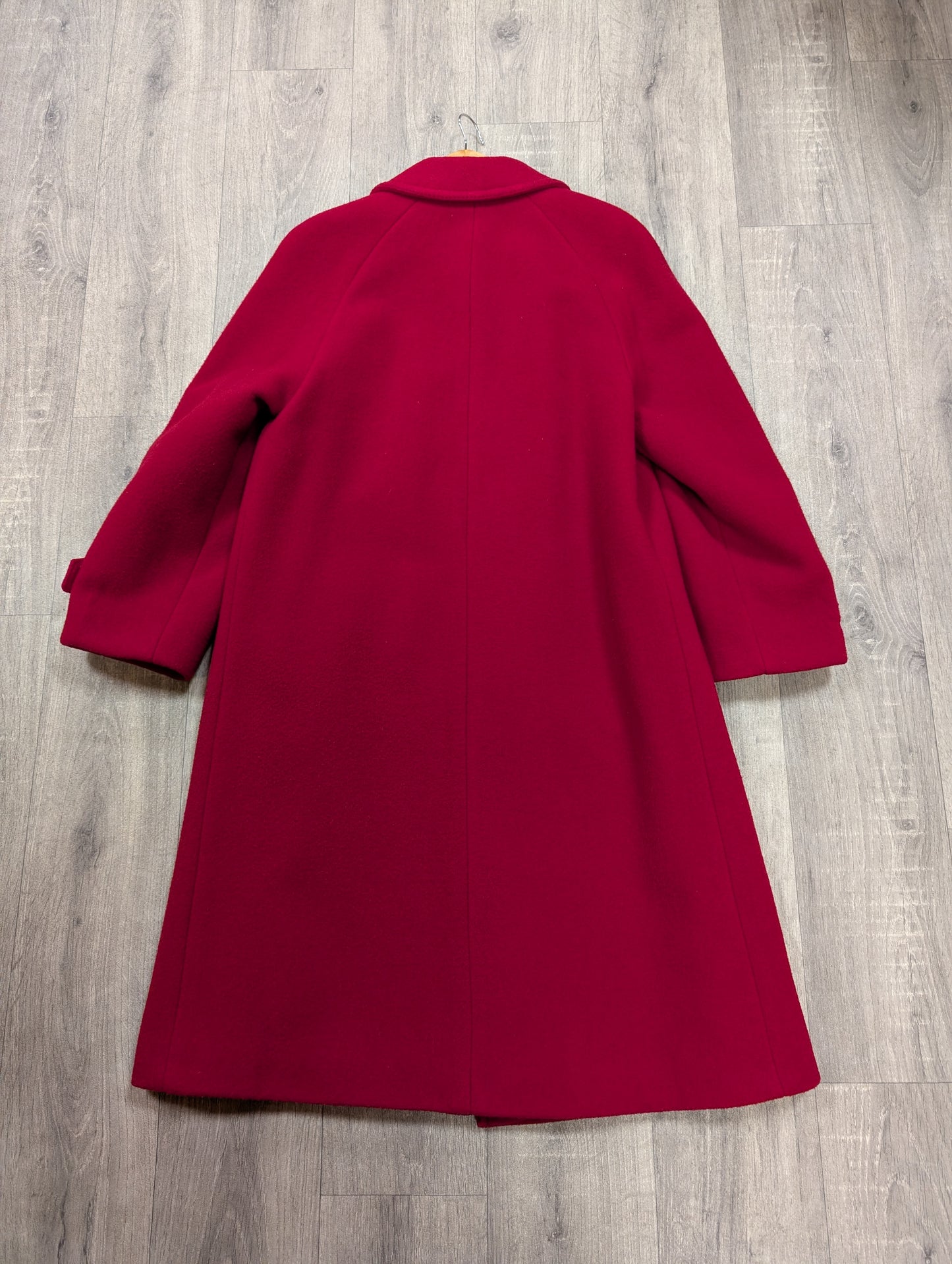 1980s red wool coat  - M