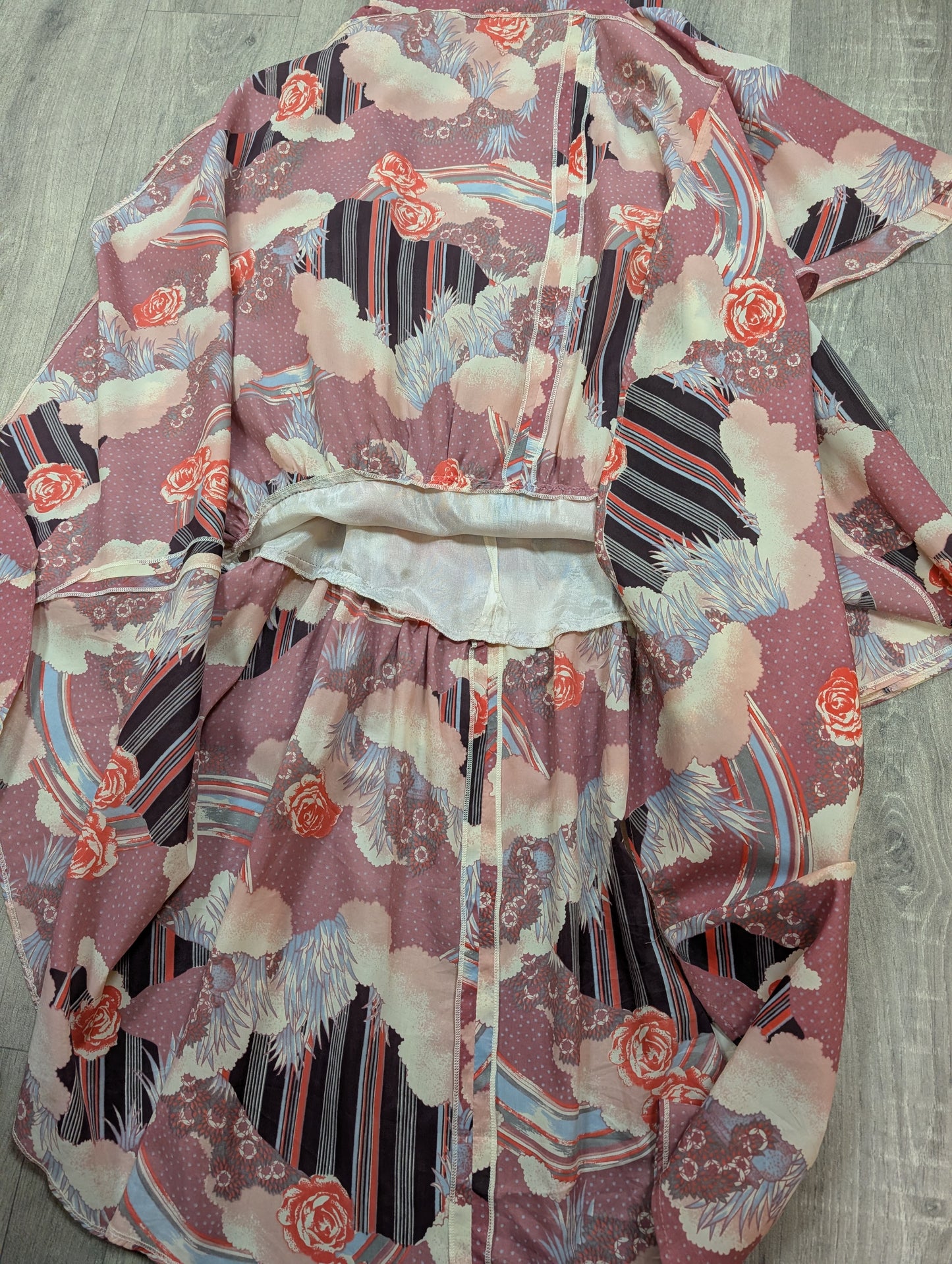 1970s halter neck tiered maxi dress - XS/6