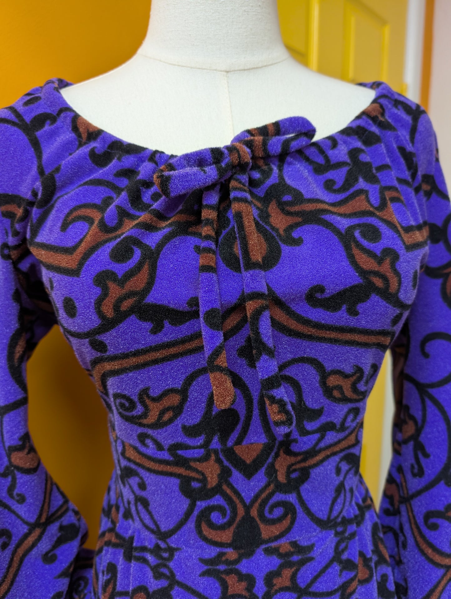1970s Berkertex maxi dress - M/12
