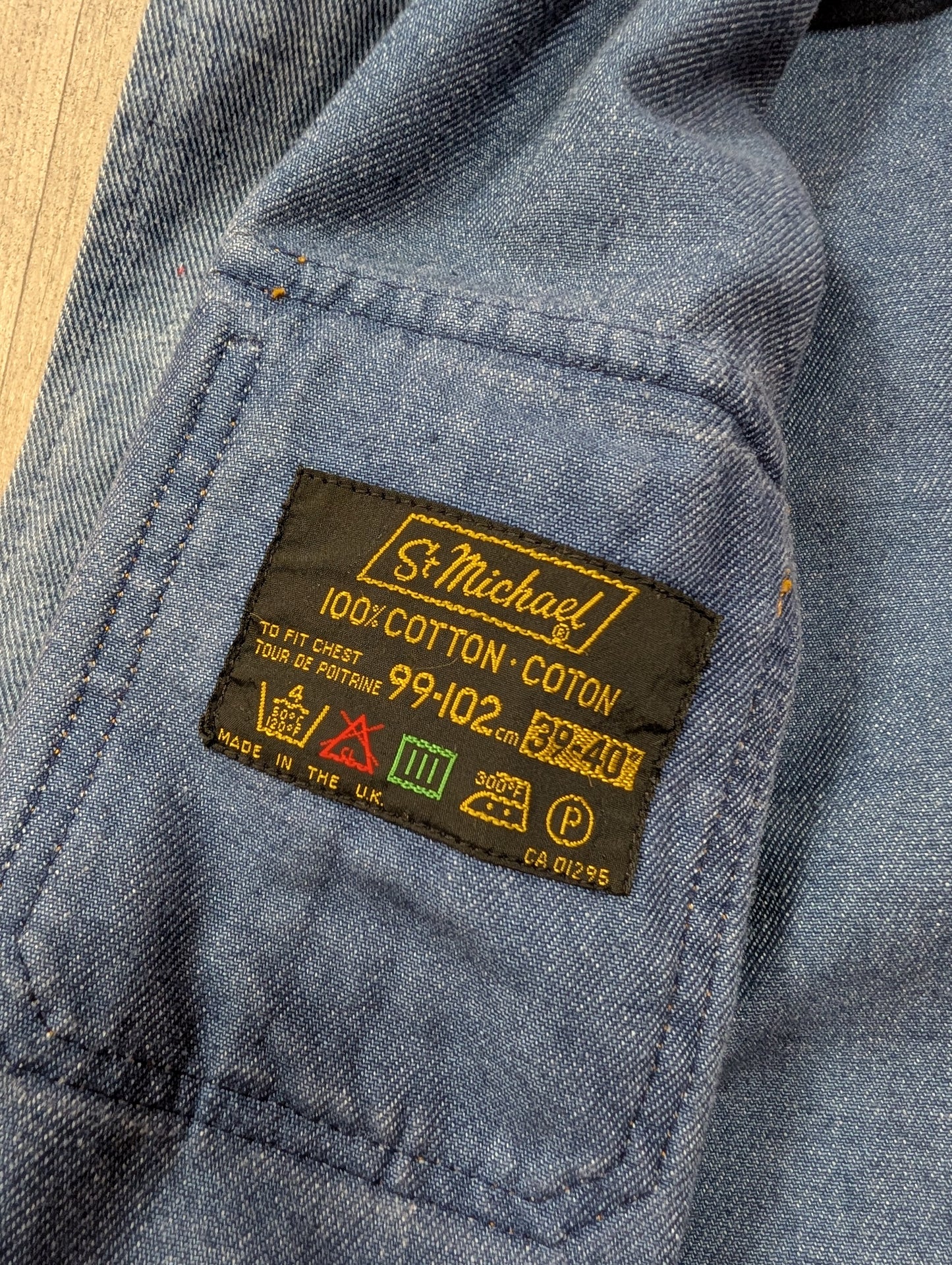 1970s St Michael denim safari jacket