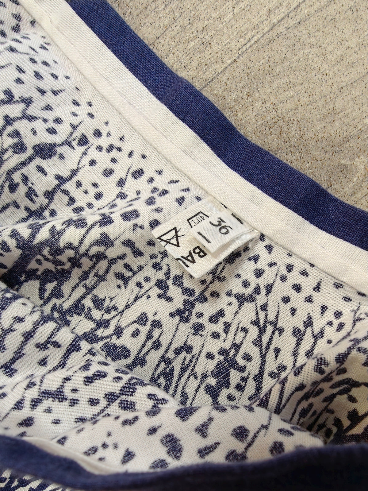 1980s novelty print full circle cotton skirt - 24" waist