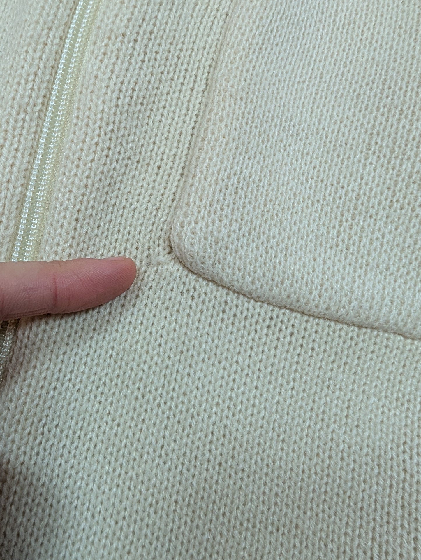 1970s acrylic zip up cardigan