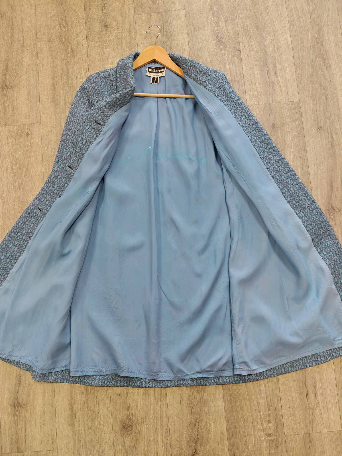 1960s D L Barron crimplene coat - M