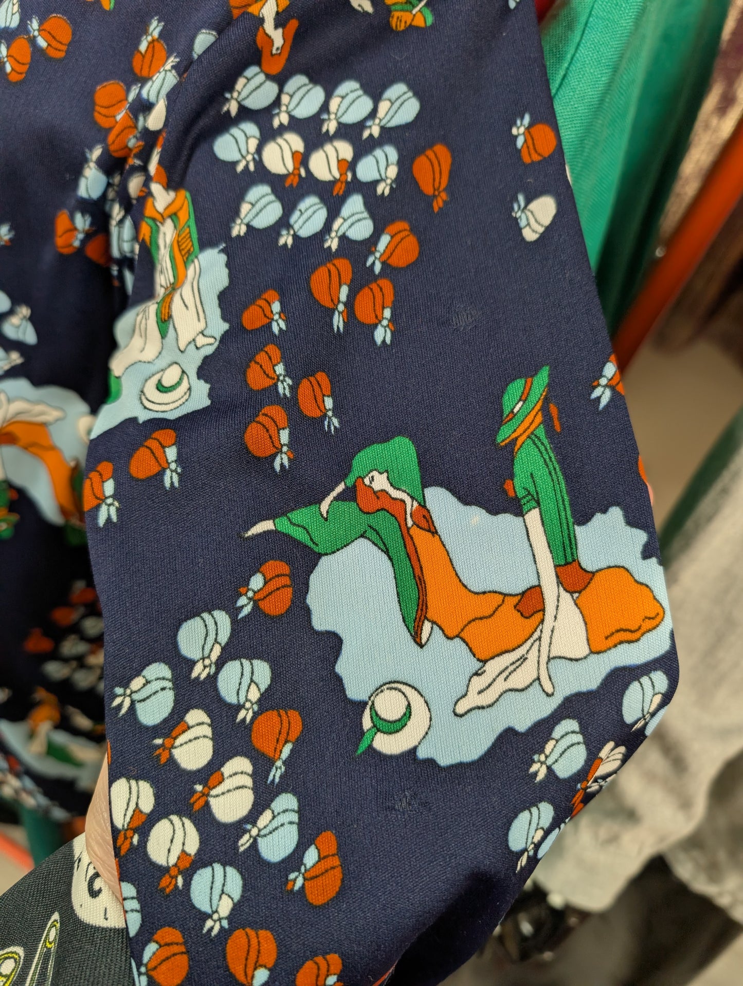 1970s Sears JR Bazaar novelty print shirt - XS/S