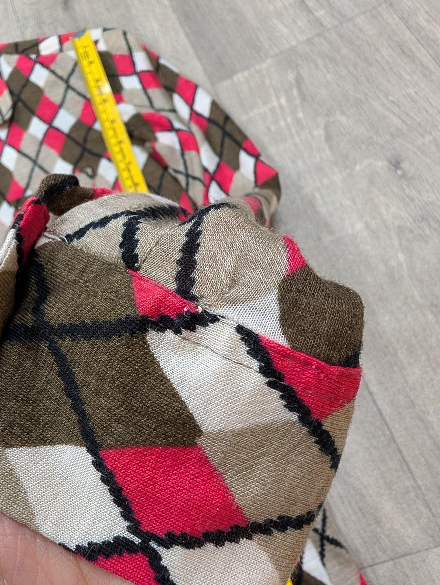 1970s Ranger pink/brown shirt