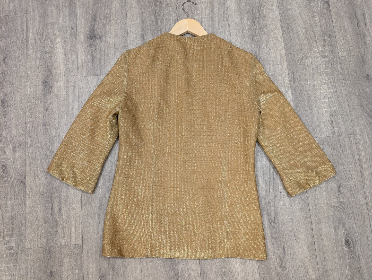 1960s Elida gold lurex top - S/10