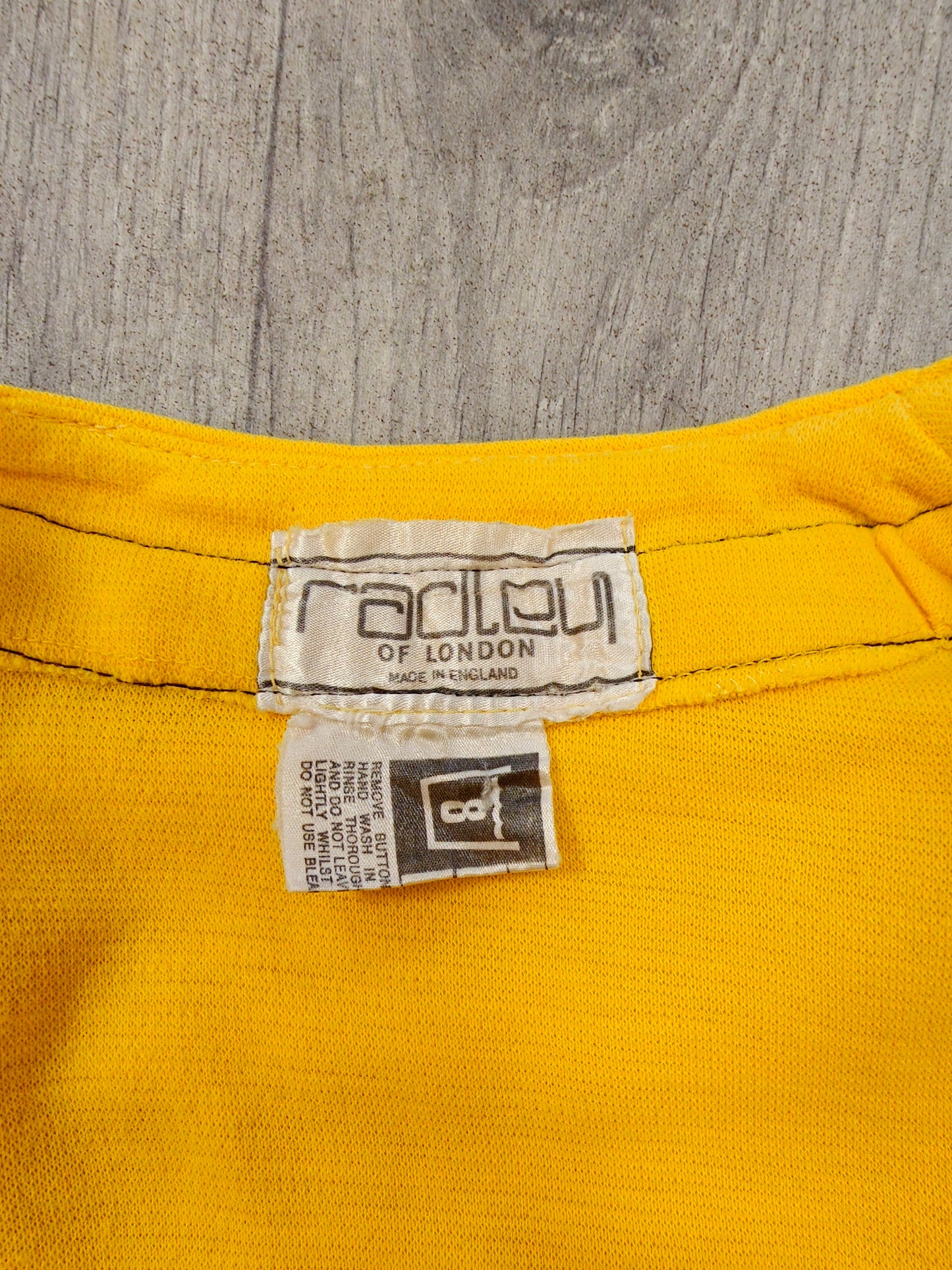 1970s Radley yellow wrap mini dress - XS/S