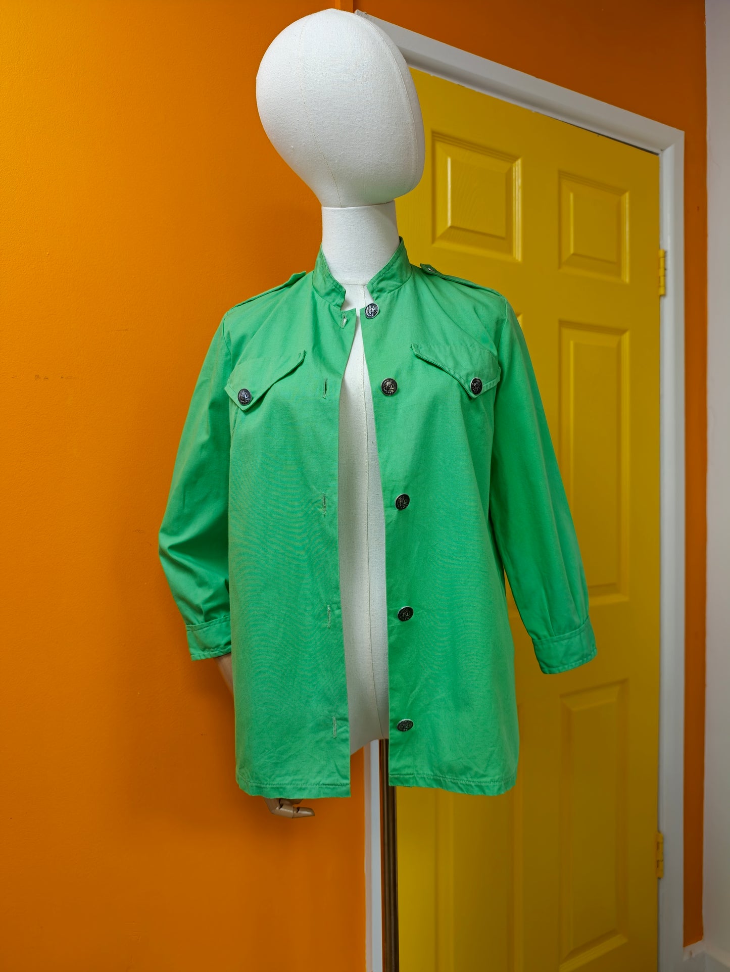 1960s Duke Sportswear green shirt/jacket - XS/S
