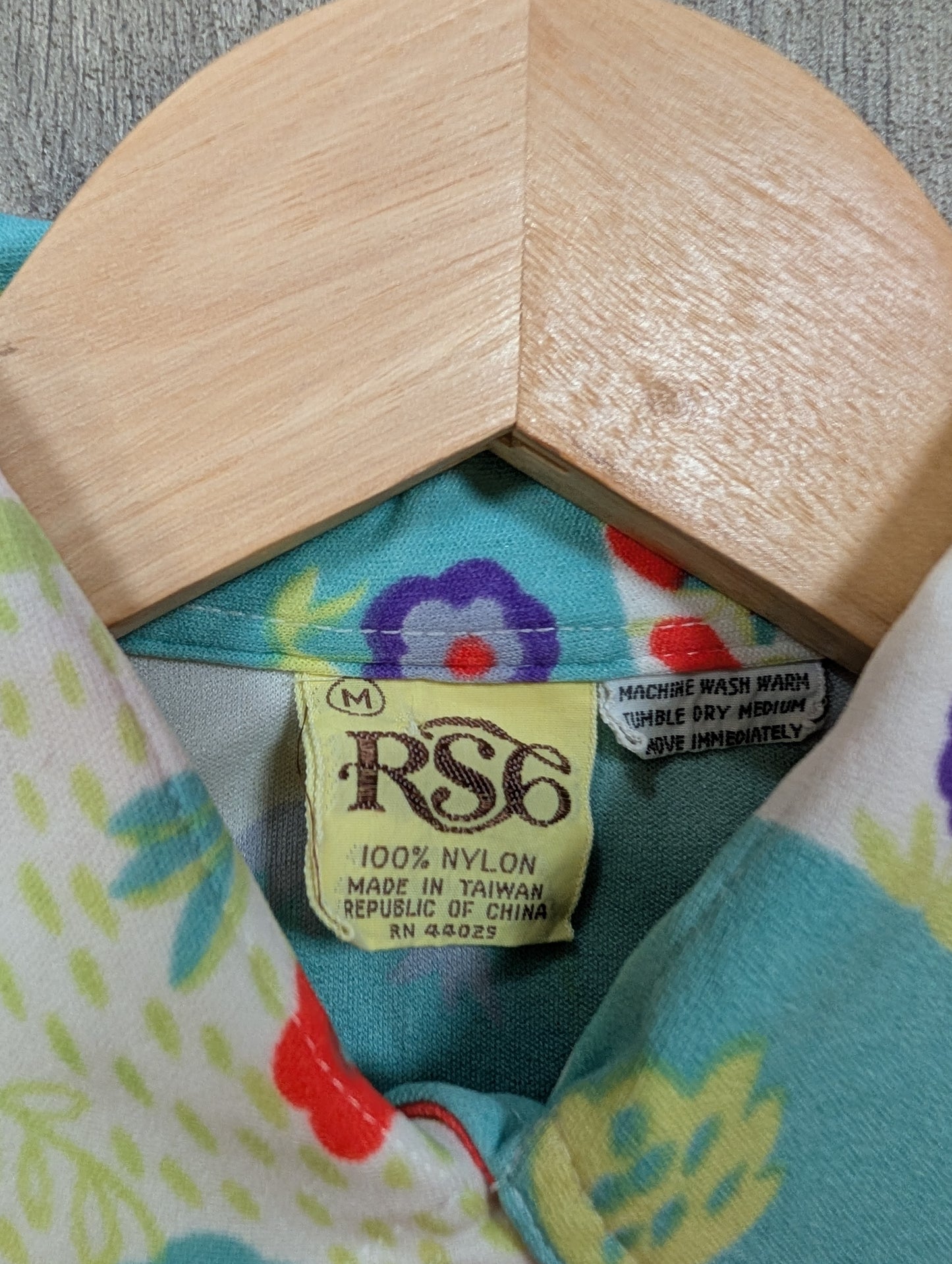 1970s RSC psychedelic novelty print shirt - M