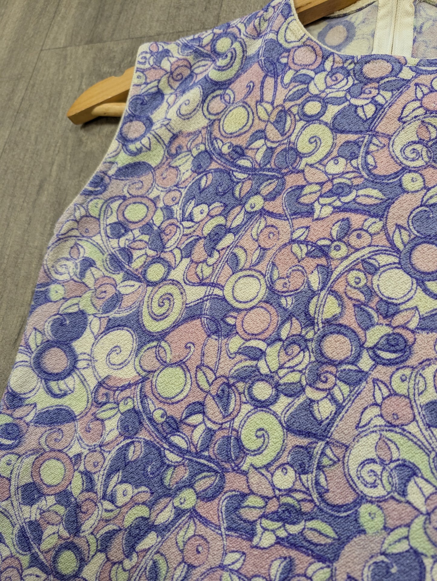 1960s psychedelic purple top - XS