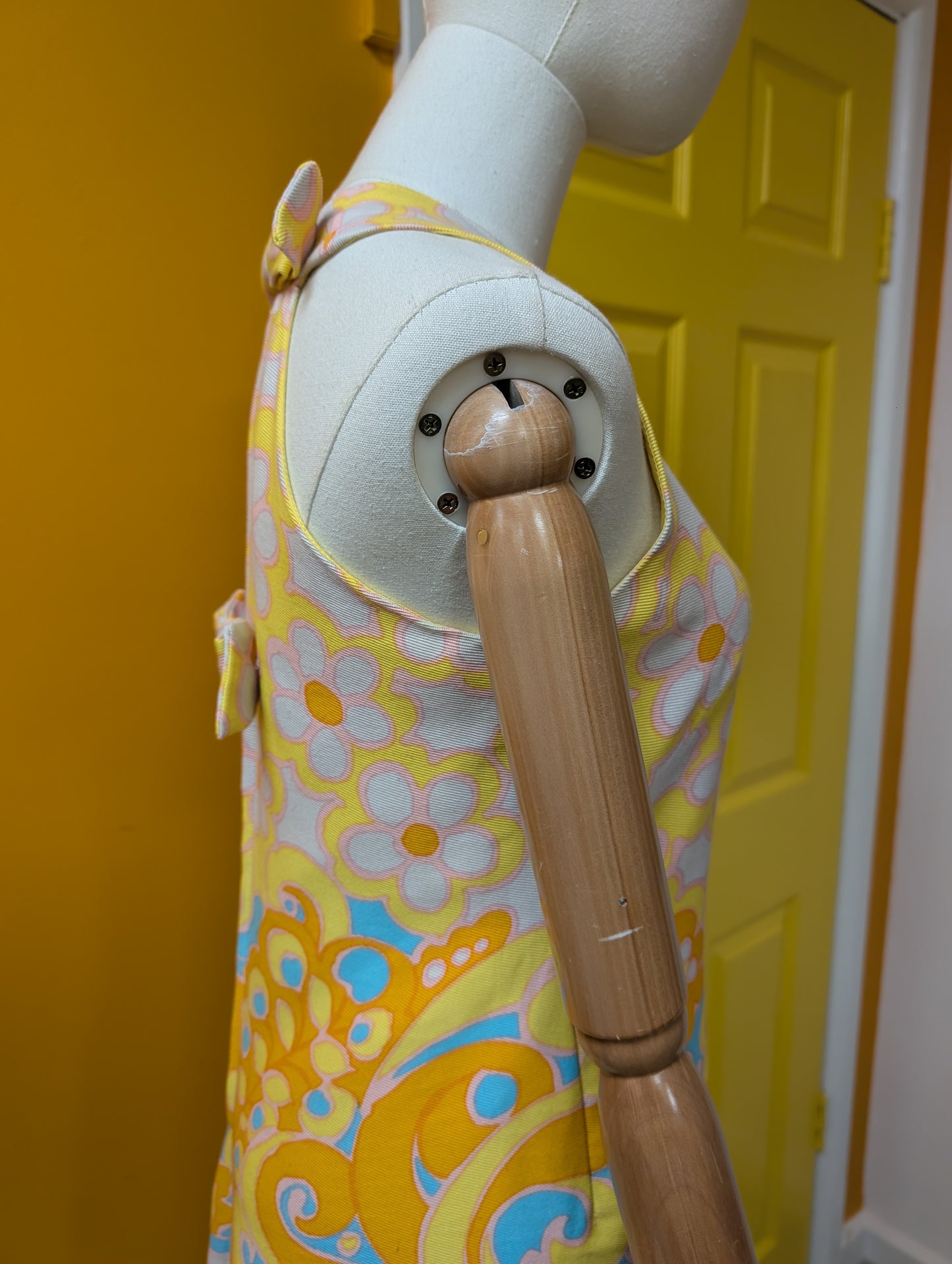 1960s Susan Small psychedelic dress - S/8