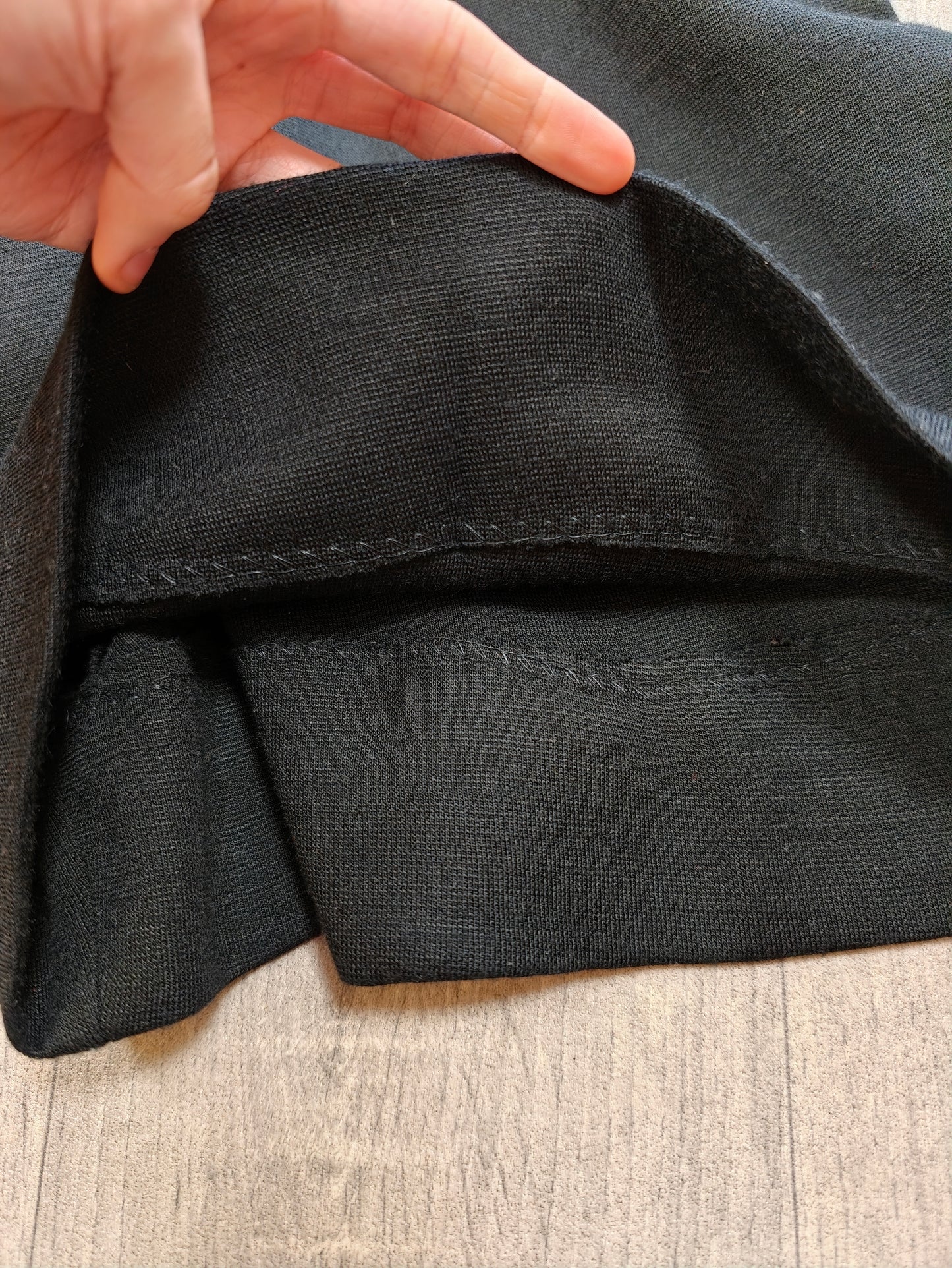 1970s Linzi black jumpsuit + belt - S