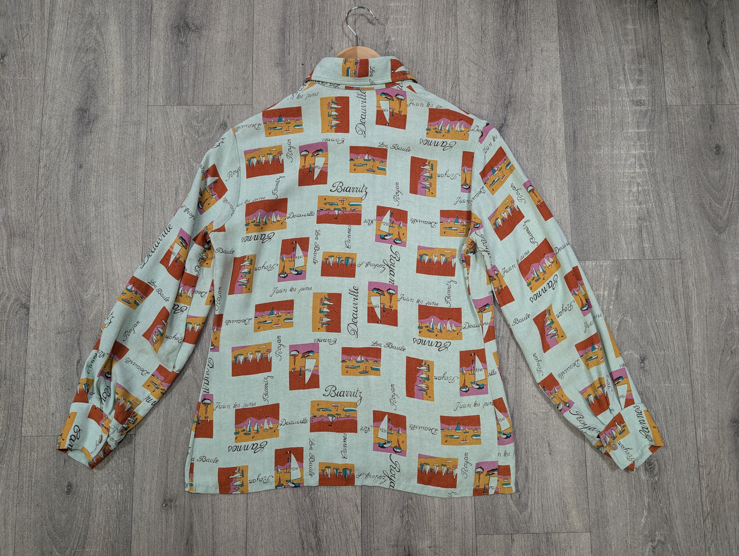 1970s novelty print shirt - S/M