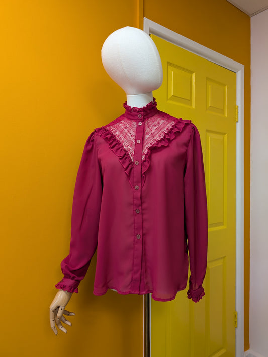 Late 1970s Linzi Separates blouse - S