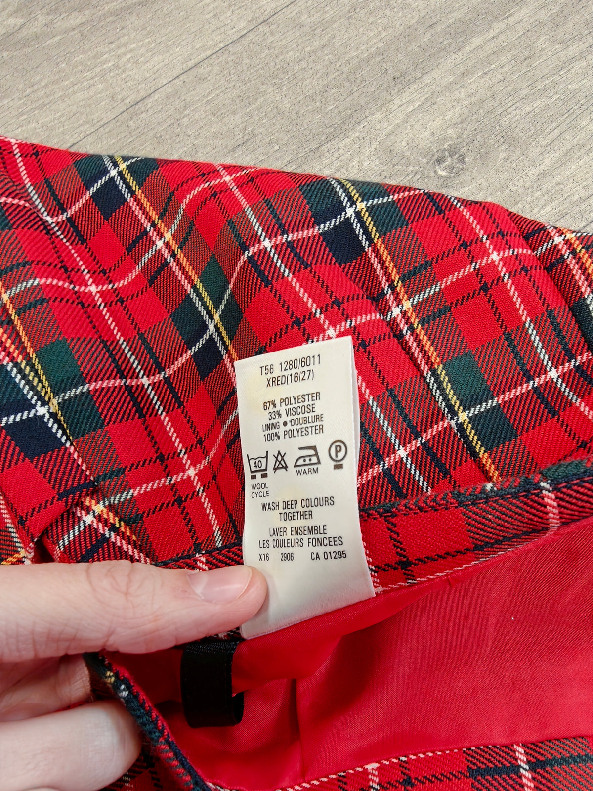 1980s St Michael tartan skirt - 31" waist
