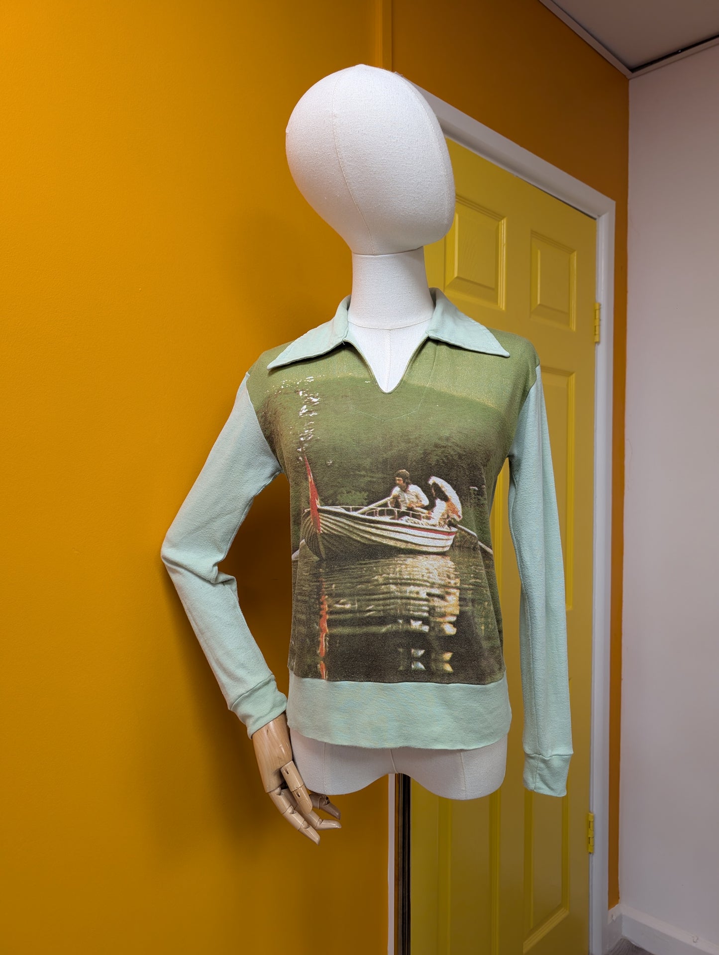 1970s novelty photo print cotton t-shirt