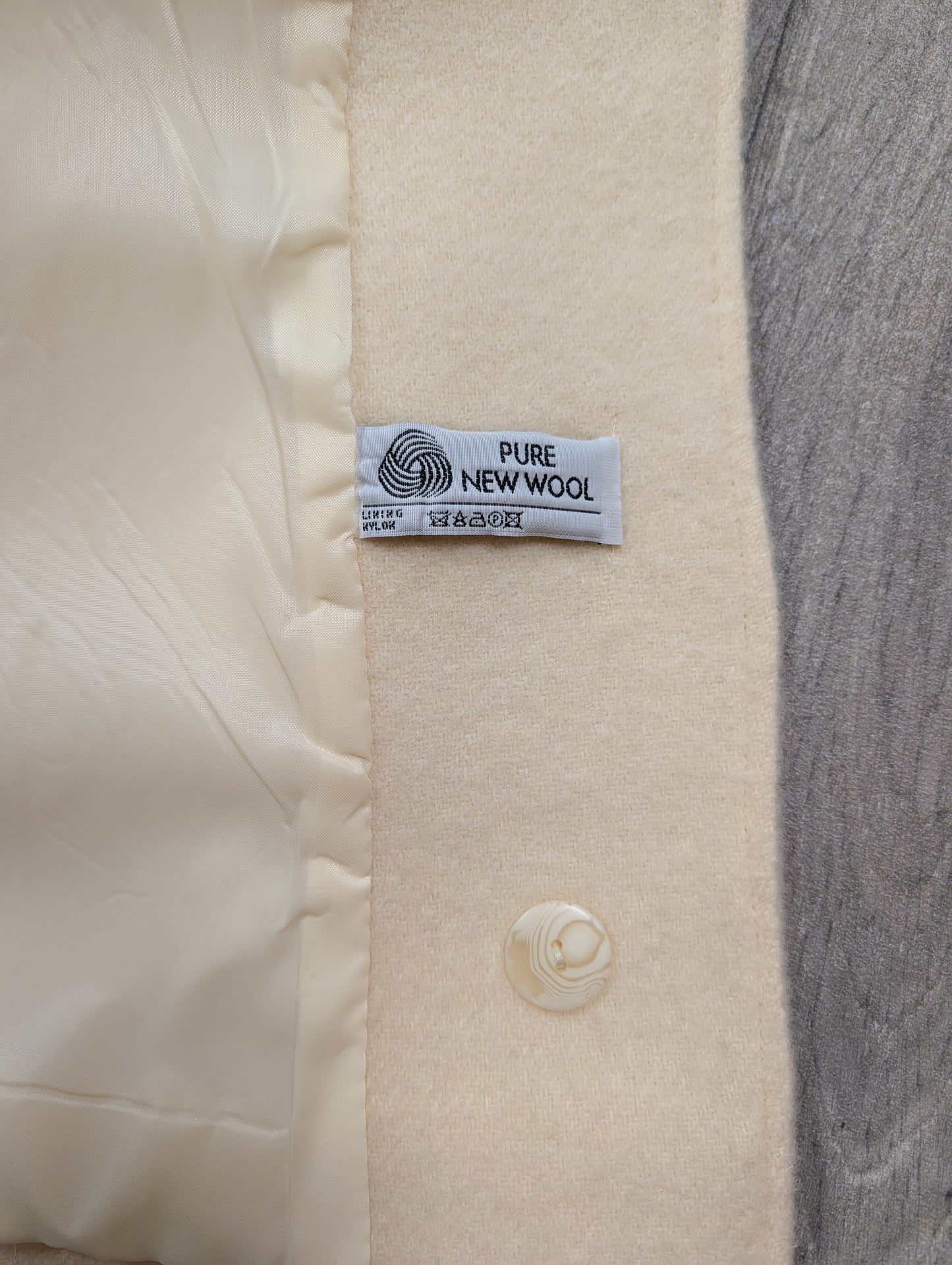 1980s Conway Club pure new wool coat - XL