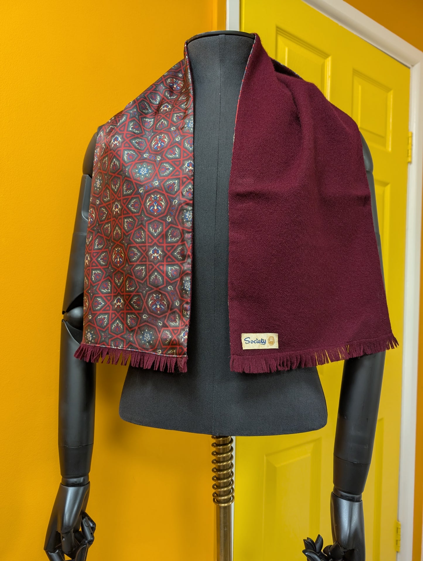 1970s Society men's scarf