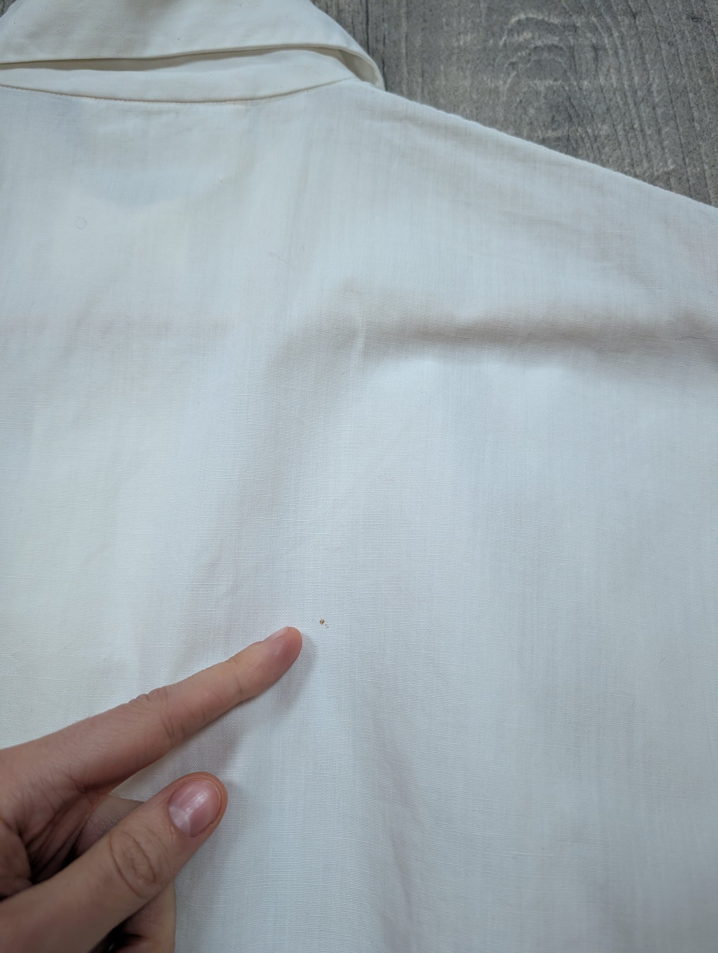 1950s Judy Graduate white cotton shirt - S/10