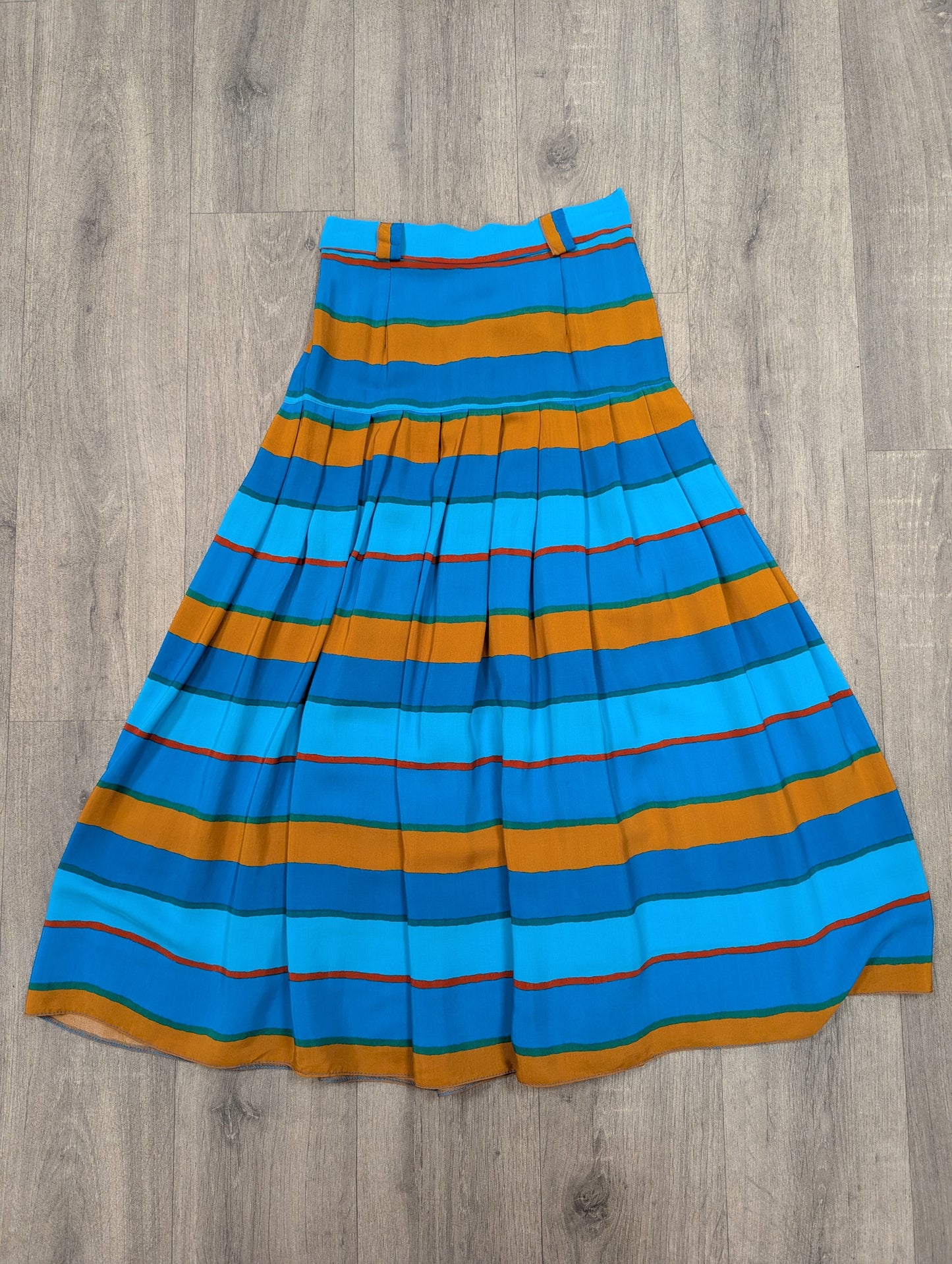 80s/90s Legacy striped shirt & skirt set - XS/S/6/8