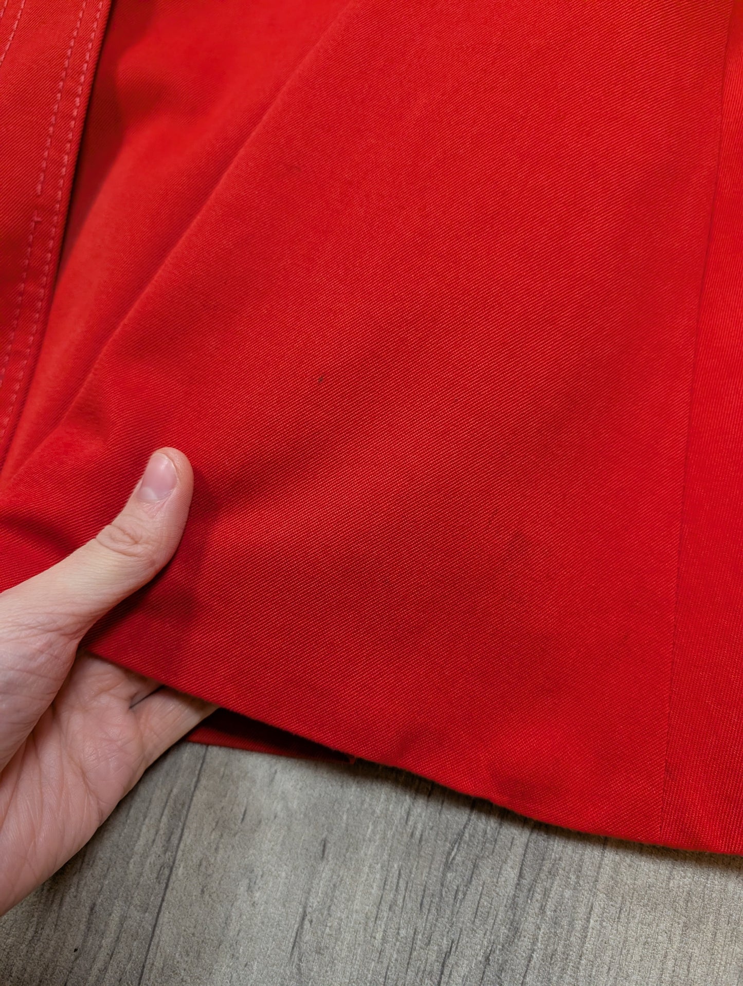 1970s St Michael red belted coat - S/M