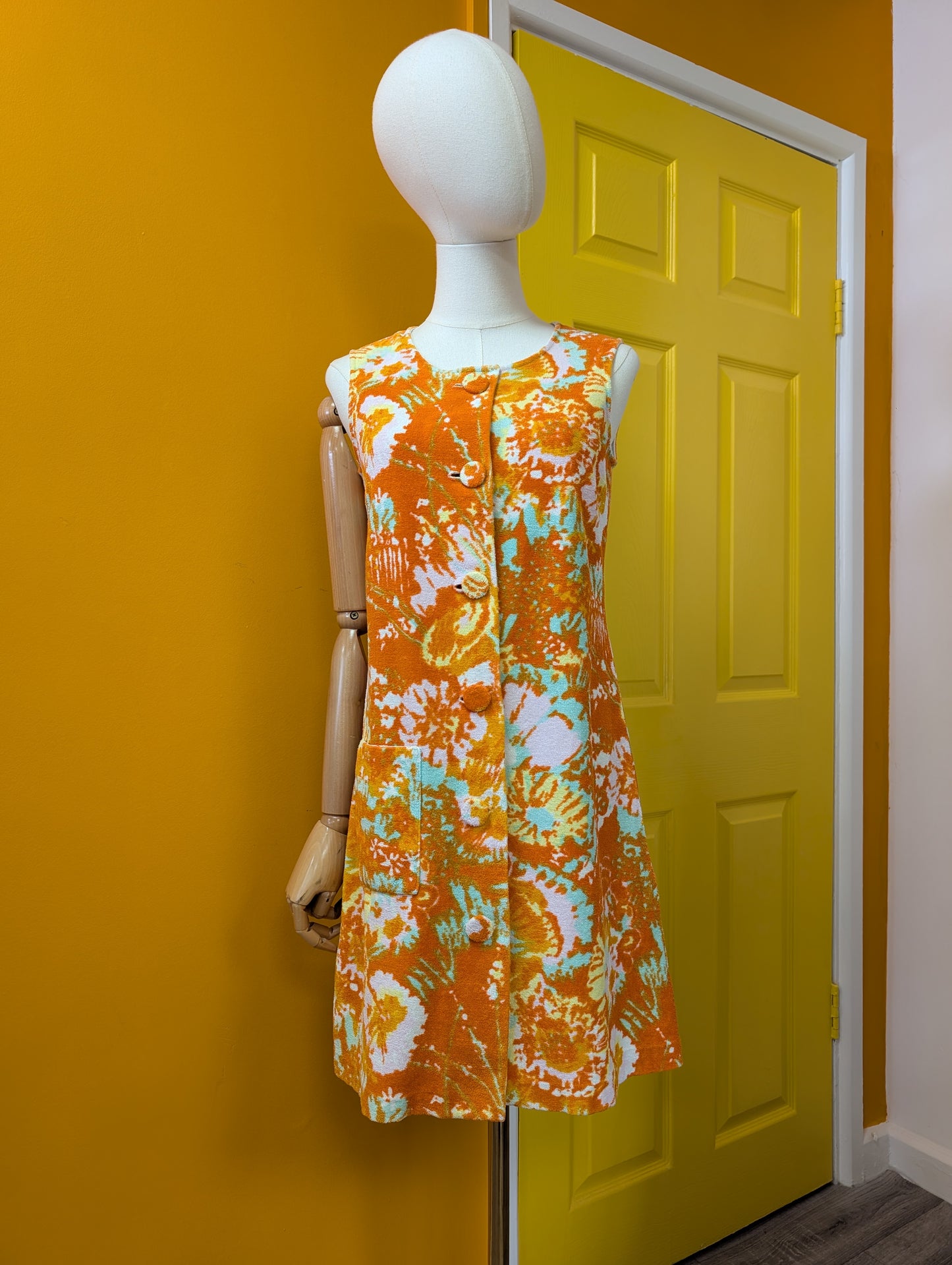 1960s St Michael towelling dress - S/8/10