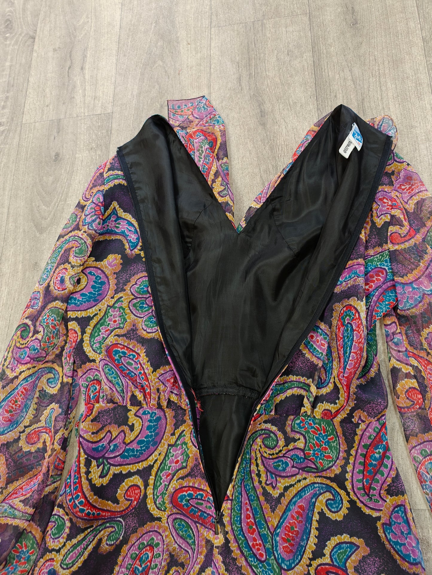 1970s Jobi paisley print maxi dress - 10/12