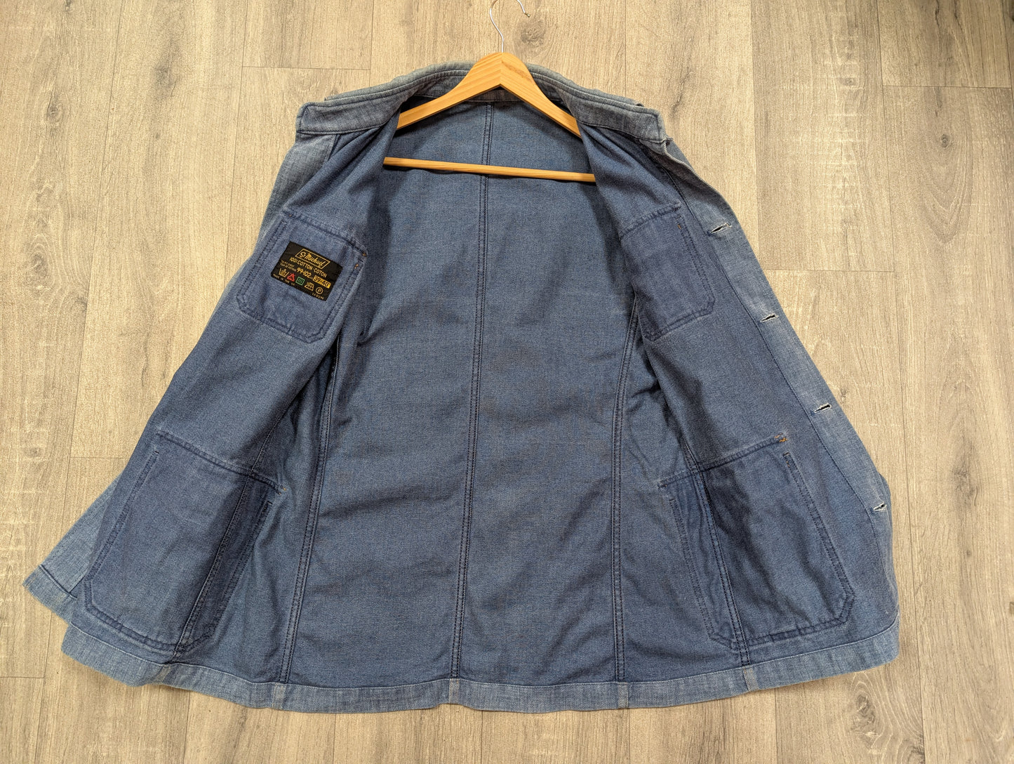 1970s St Michael denim safari jacket