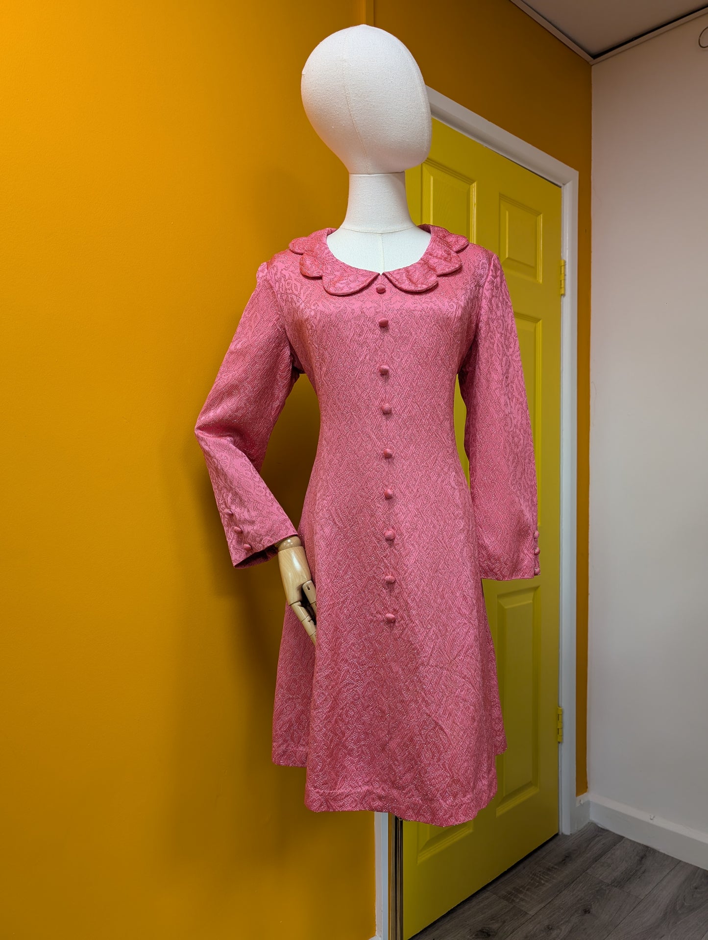 1960s Peter Barron pink dress - M/12/14