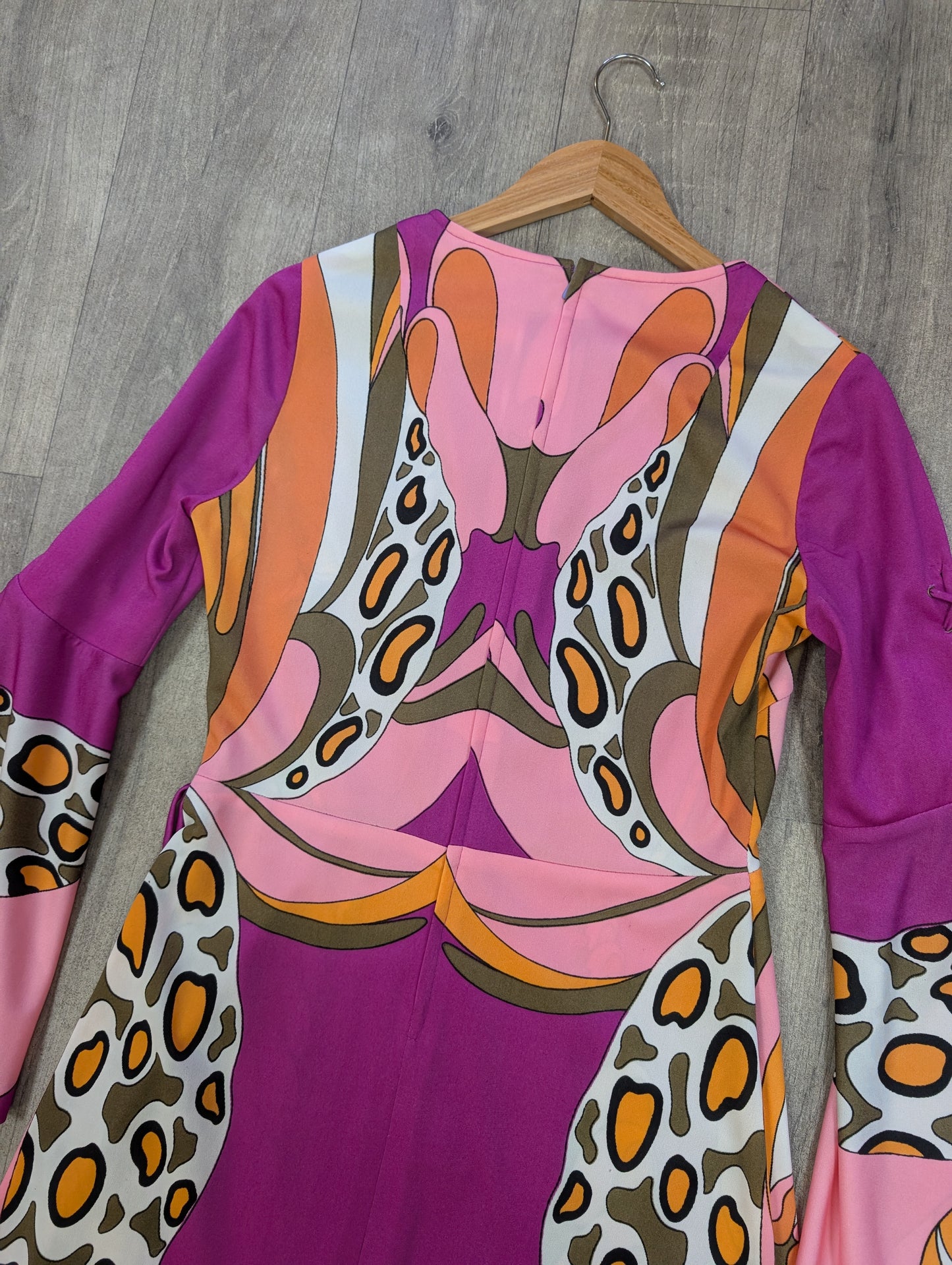 1970s Gigi psychedelic maxi dress - M/12/14