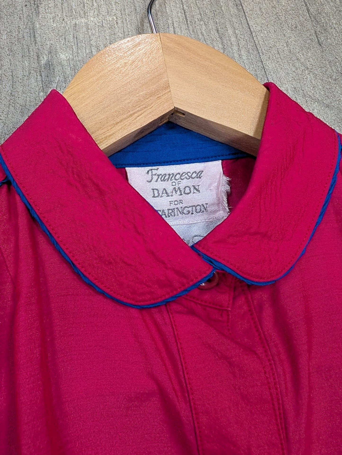 1980s Francesca of Damon for Starington pink silk dress - M/10/12