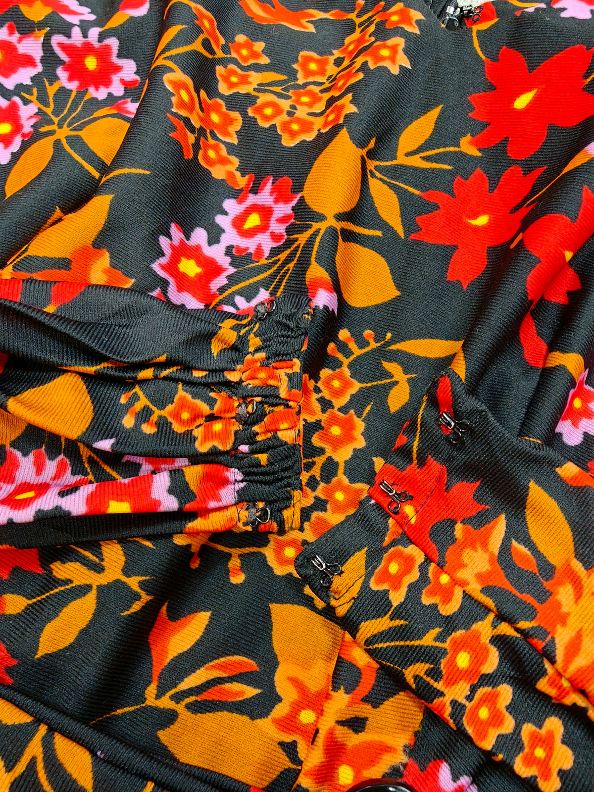 1970s Lenoir Original by Avron floral dress - M/14