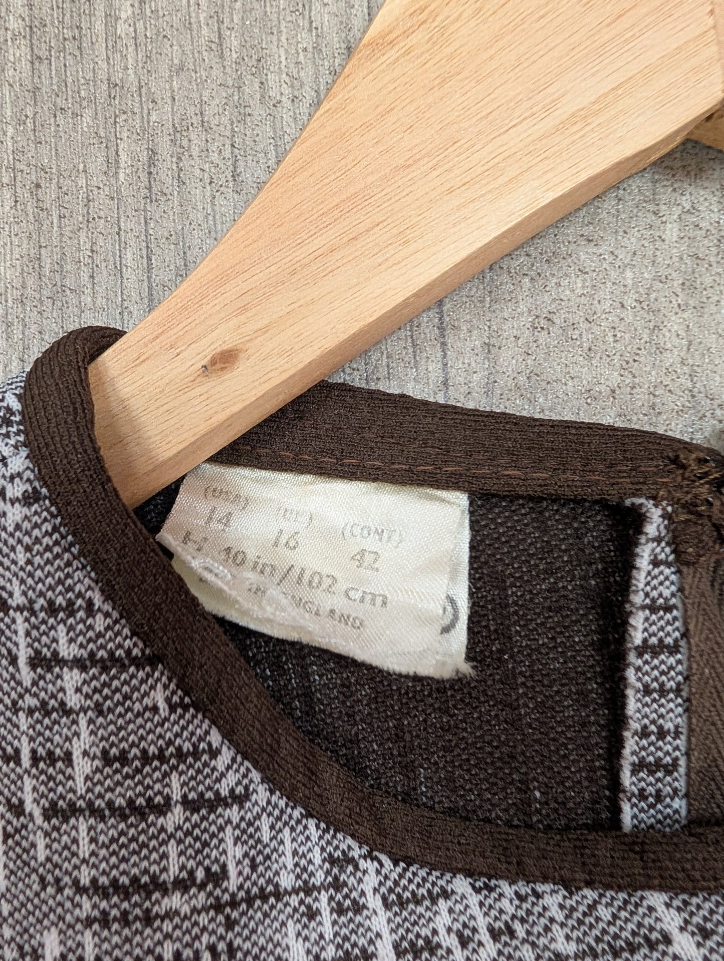 1960s crimplene dress - M/14