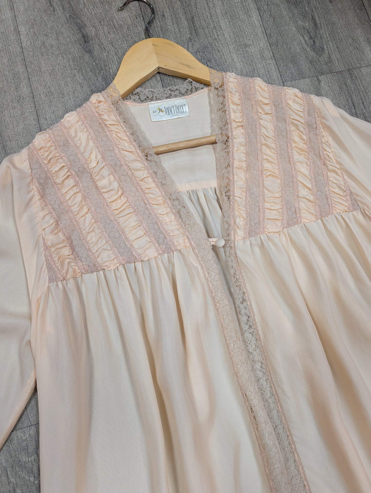 Gorgeous 70s/80s Janet Reger silk peignoir