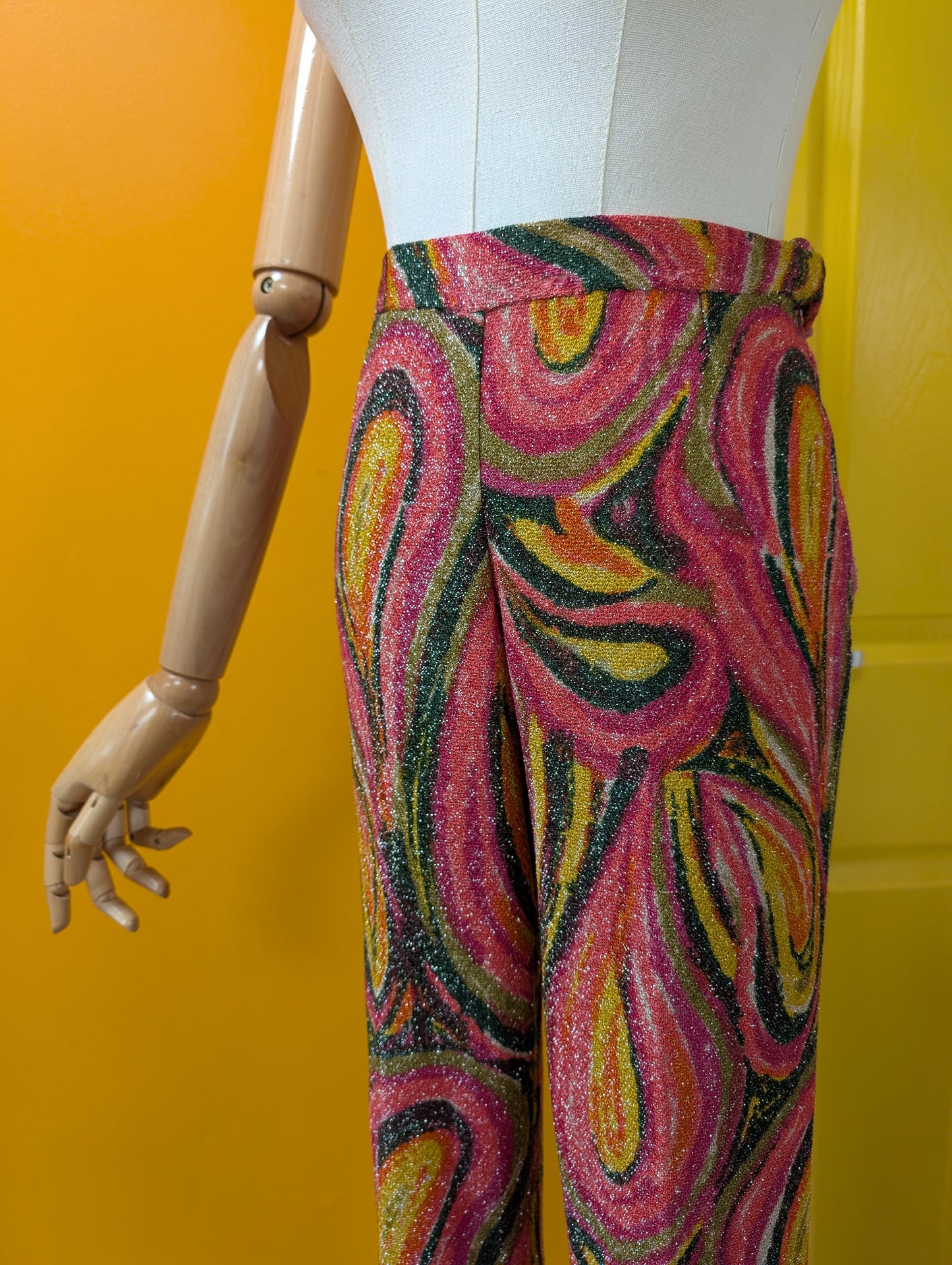 Phenomenal 1960s Ian Peters lurex trouser suit - S/8