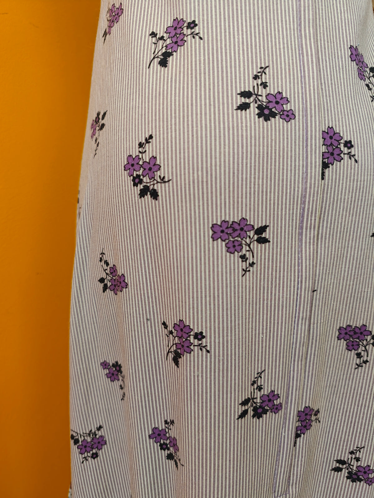 1970s Topshop floral cotton maxi dress - XS/6