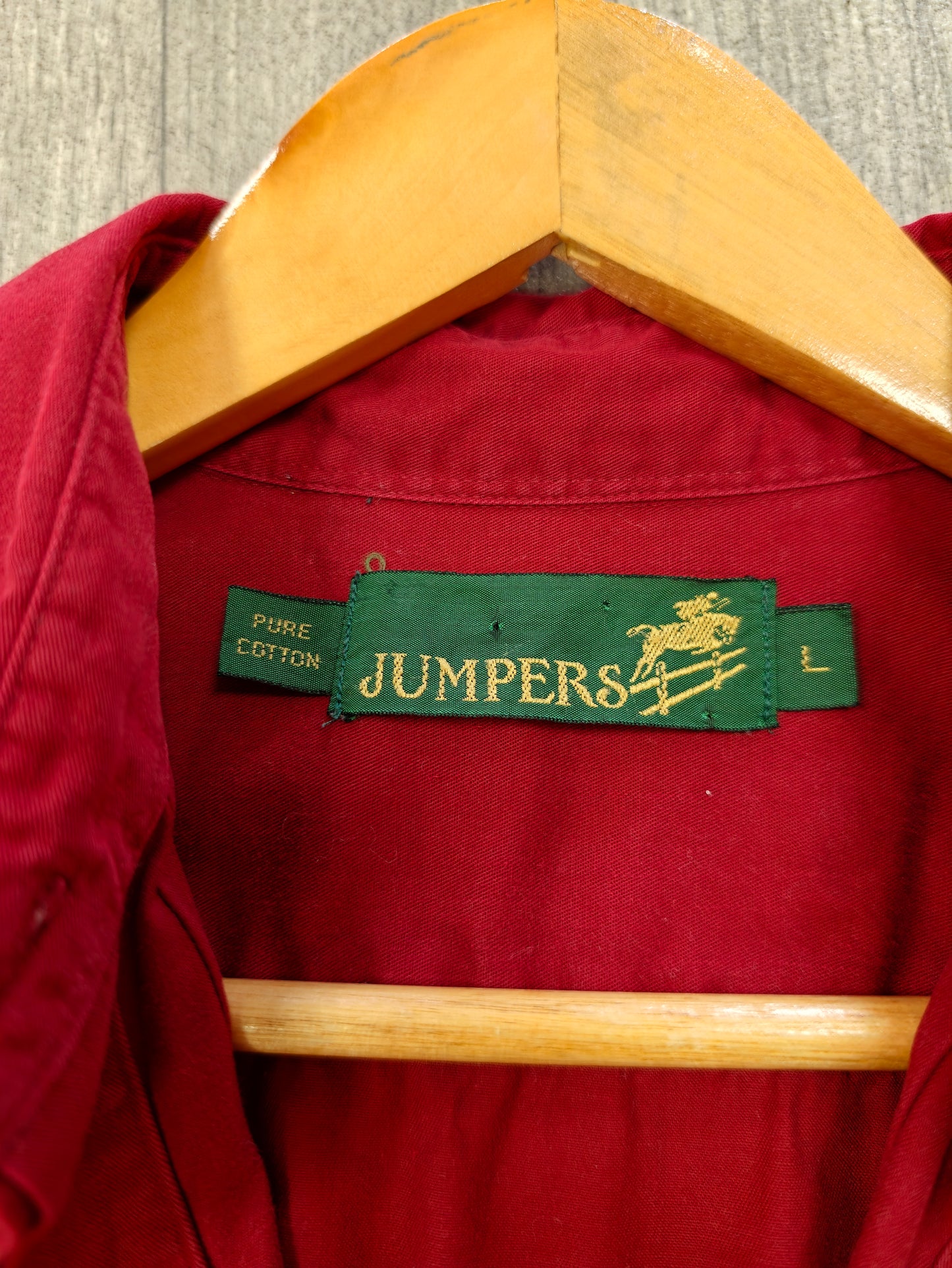 80s/90s Jumpers cotton shirt - L