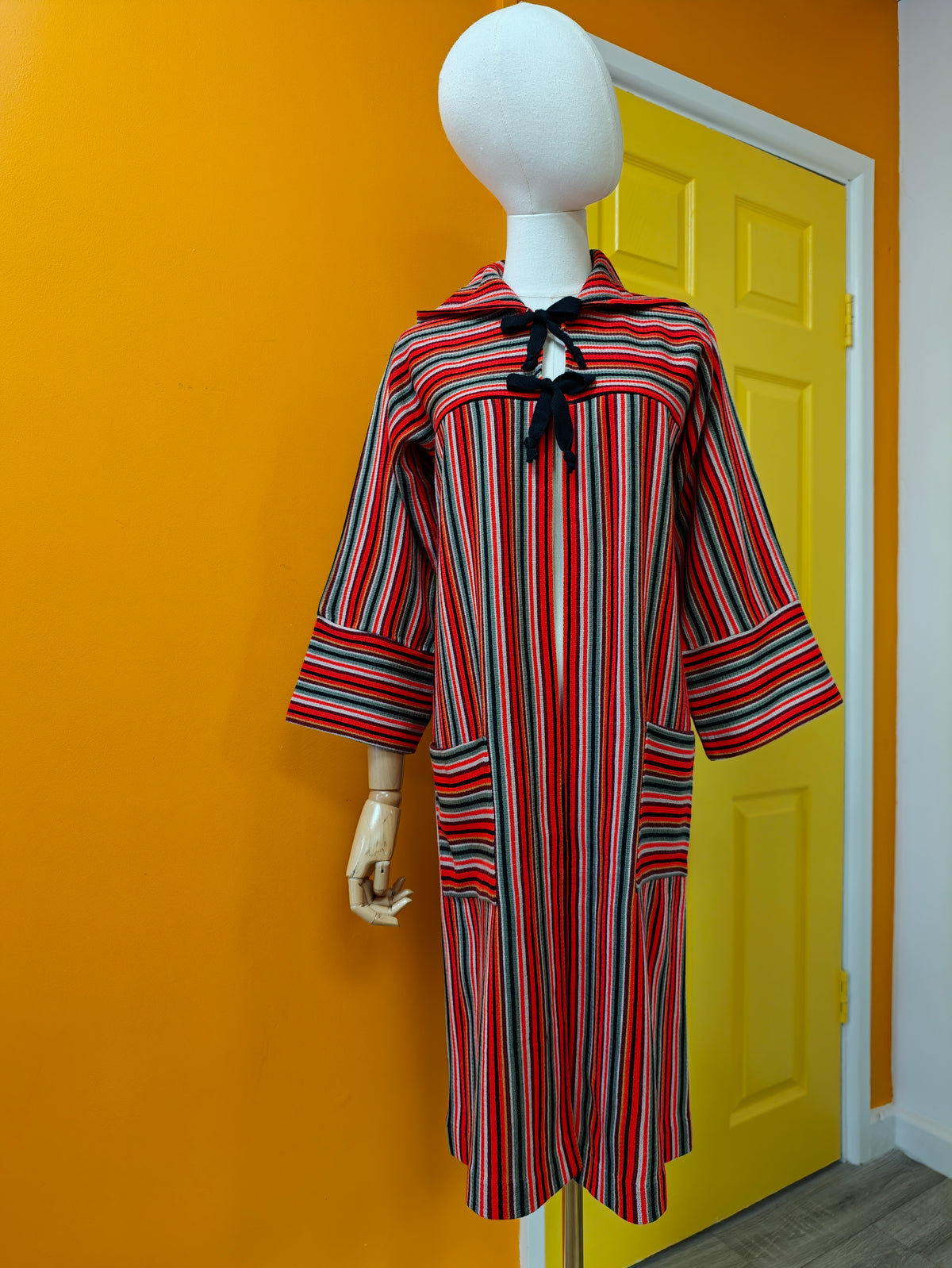 1970s Fantasia knitted hooded jacket - XS/S