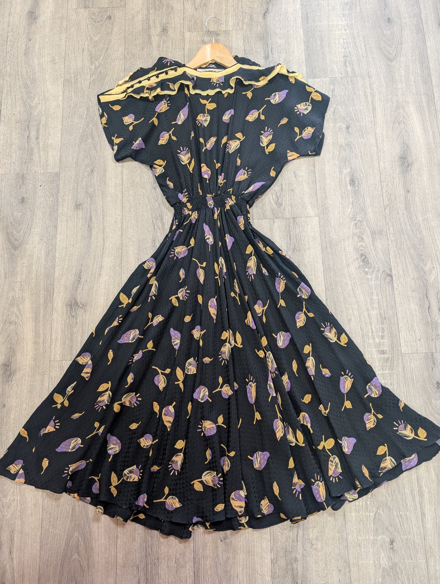 1980s Jean and Martin Pallant pure silk dress - XS/S