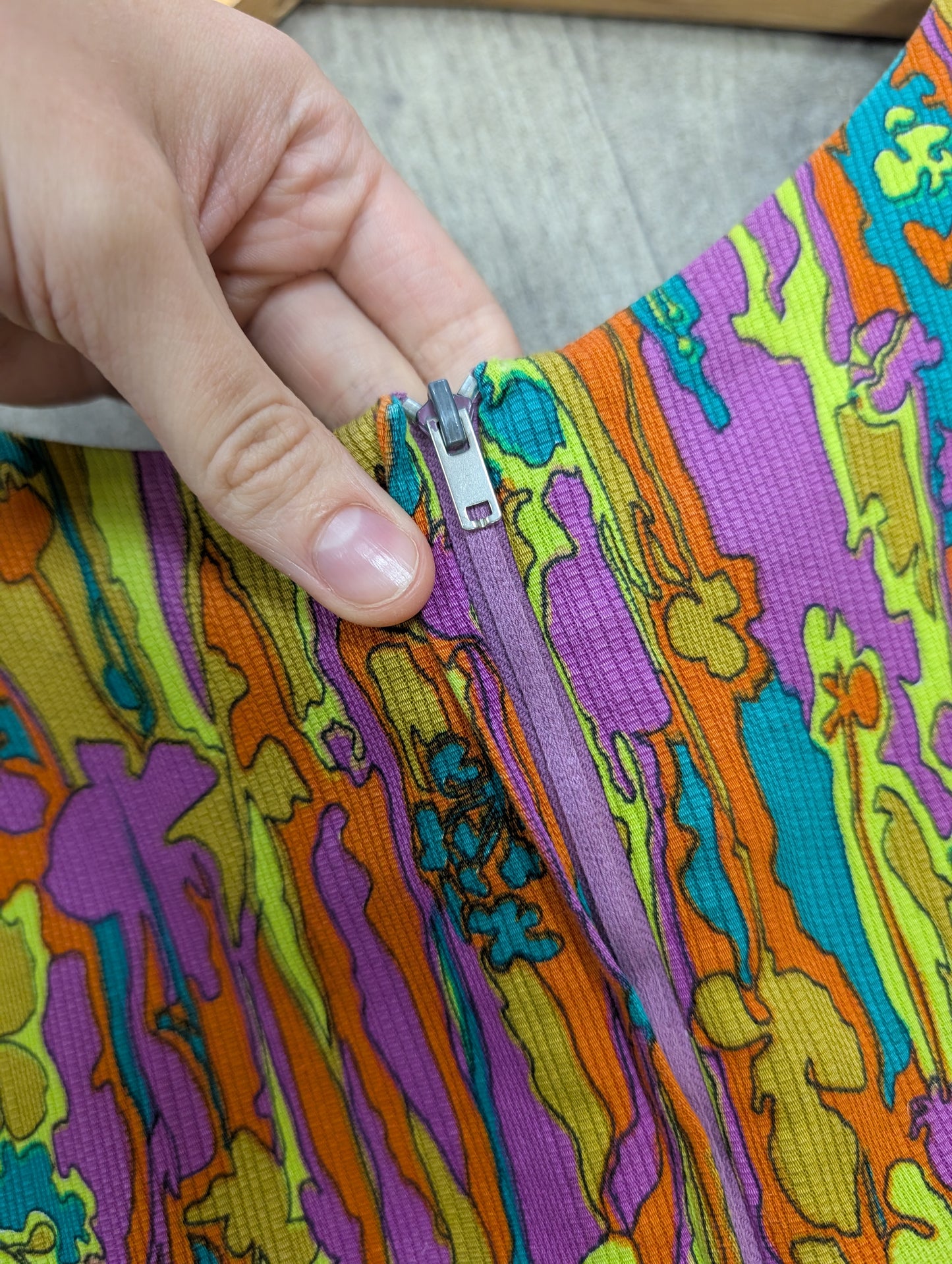 1960s Ladies Pride psychedelic dress - S/10