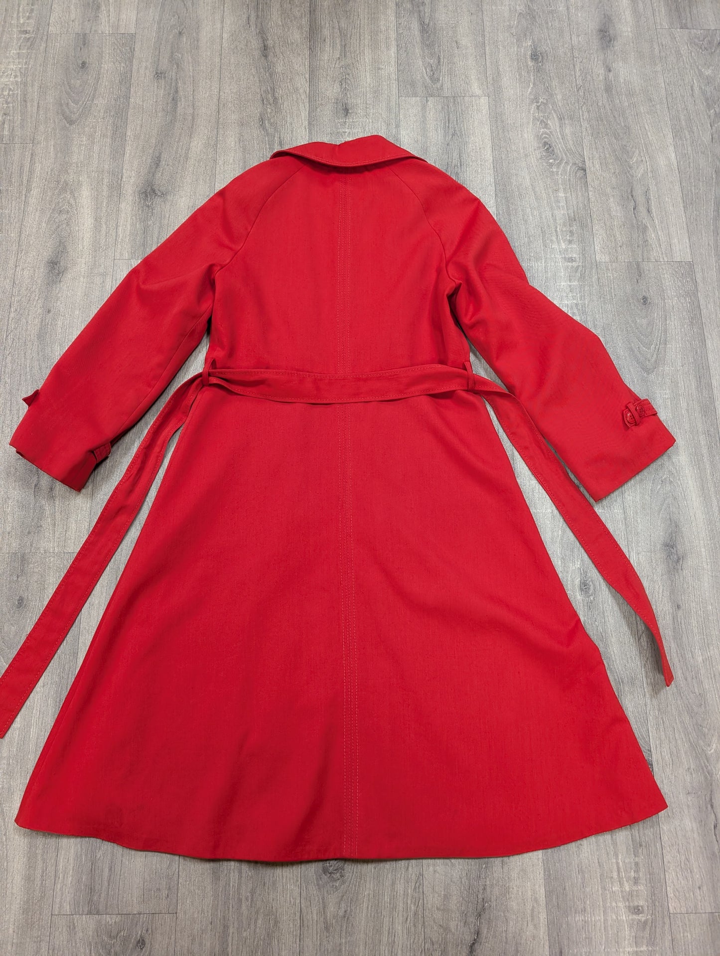 1970s St Michael red belted coat - S/M