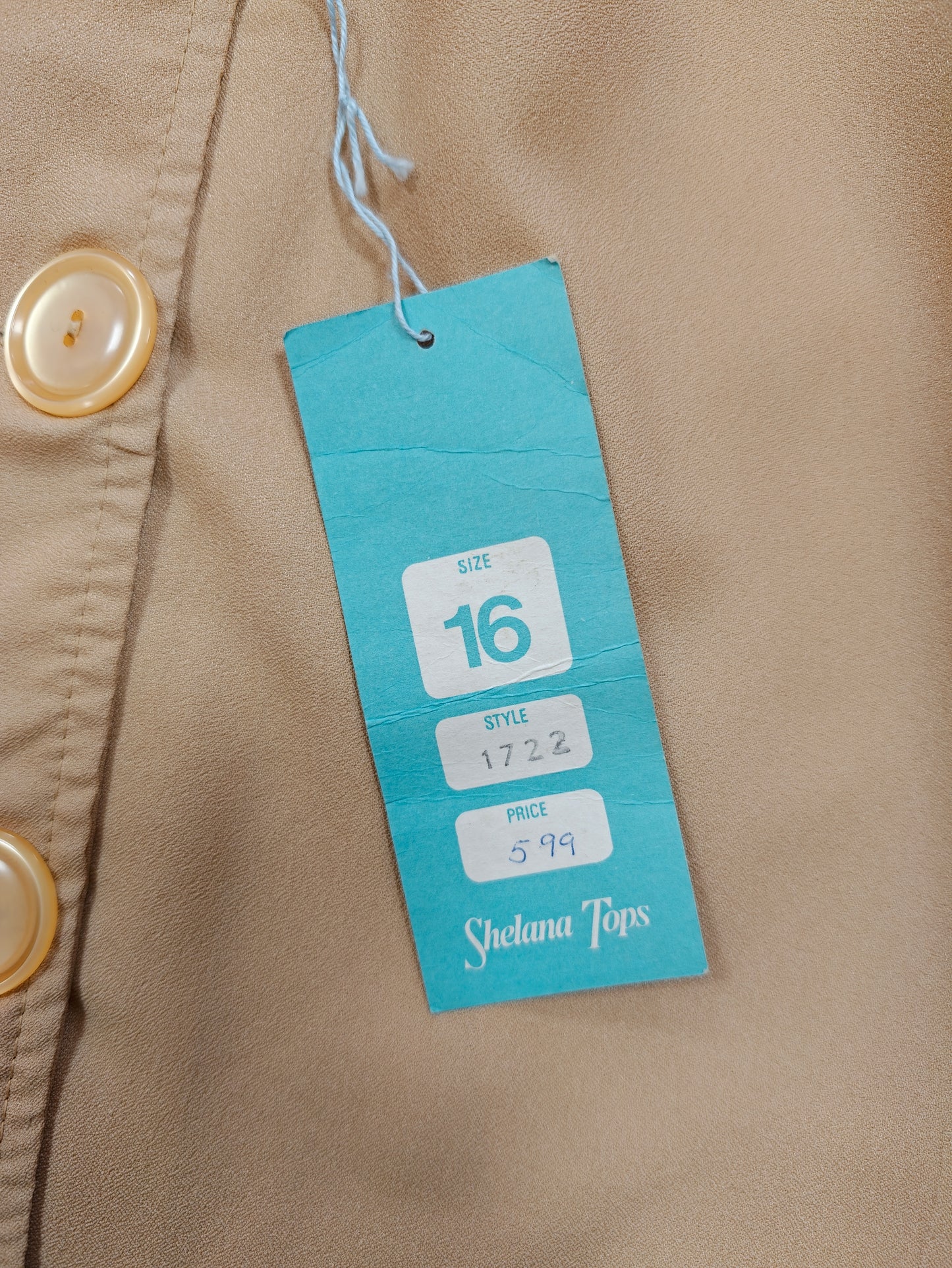 Deadstock 1970s Shelana Tops shirt - S/M