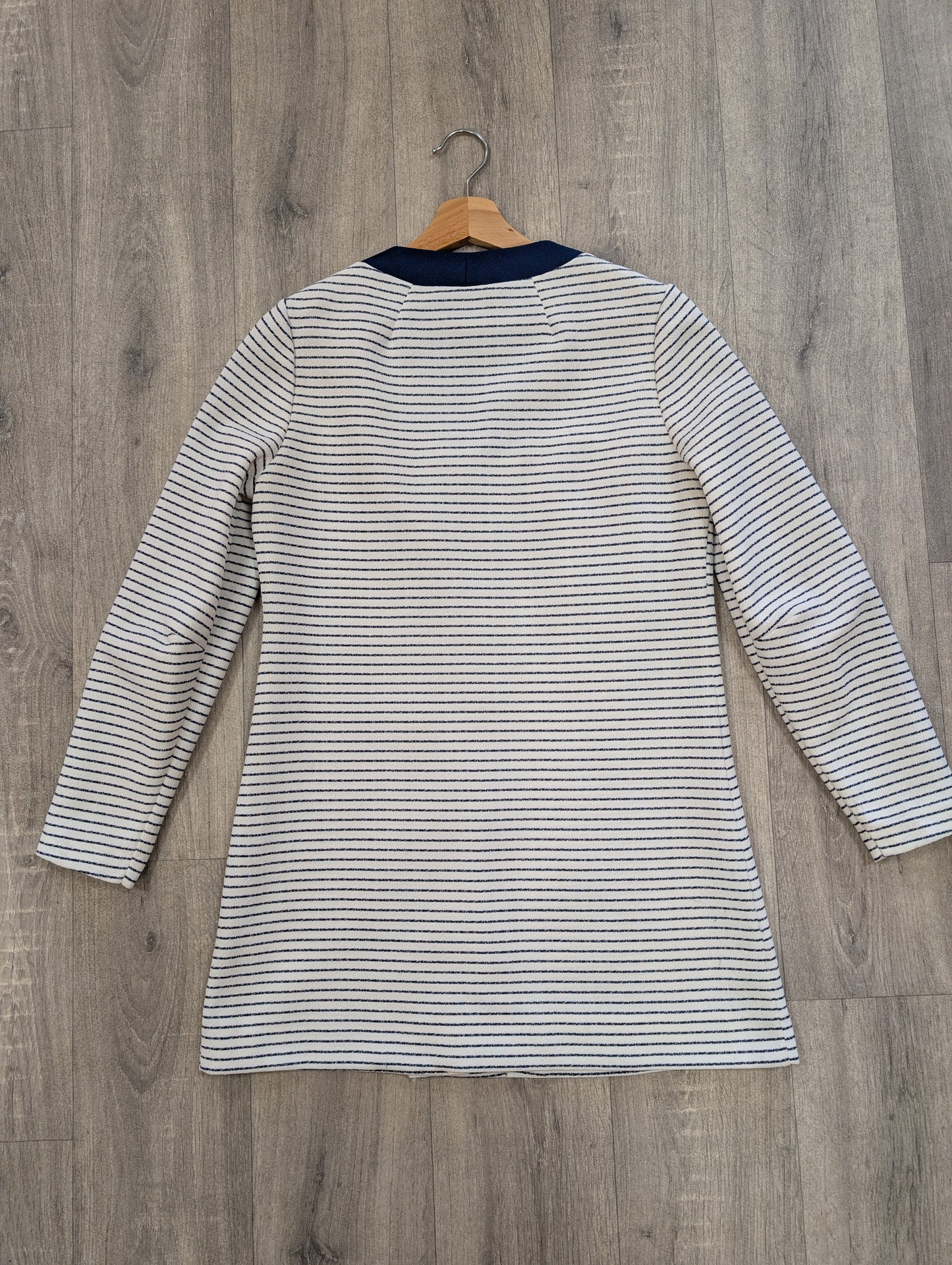 1960s David Barnes crimplene striped tunic/top - M