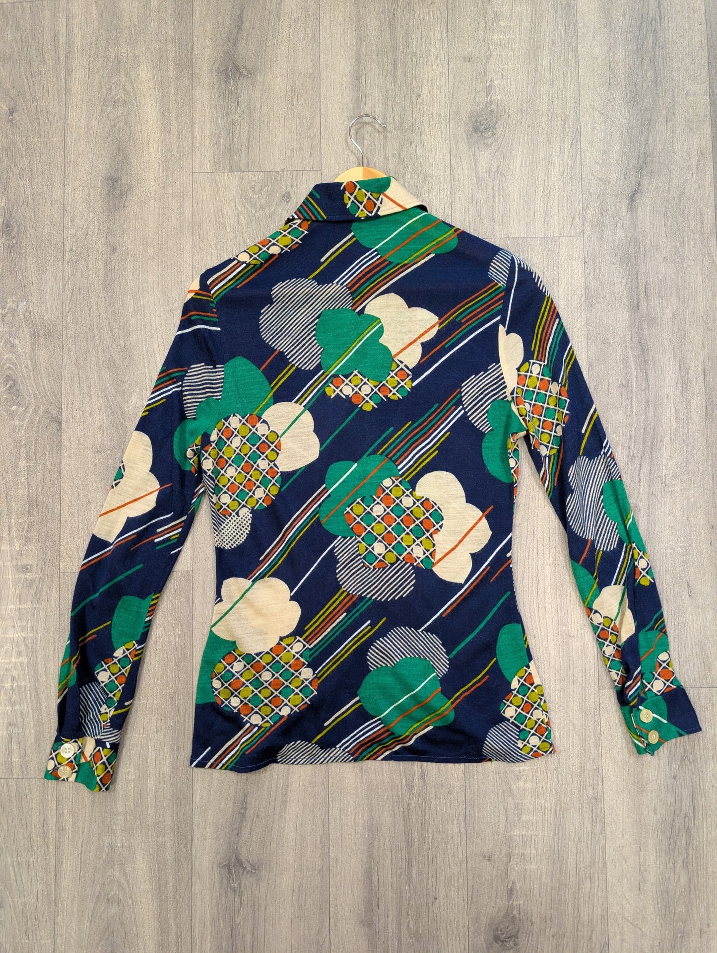 1970s Delden dagger collar shirt - S