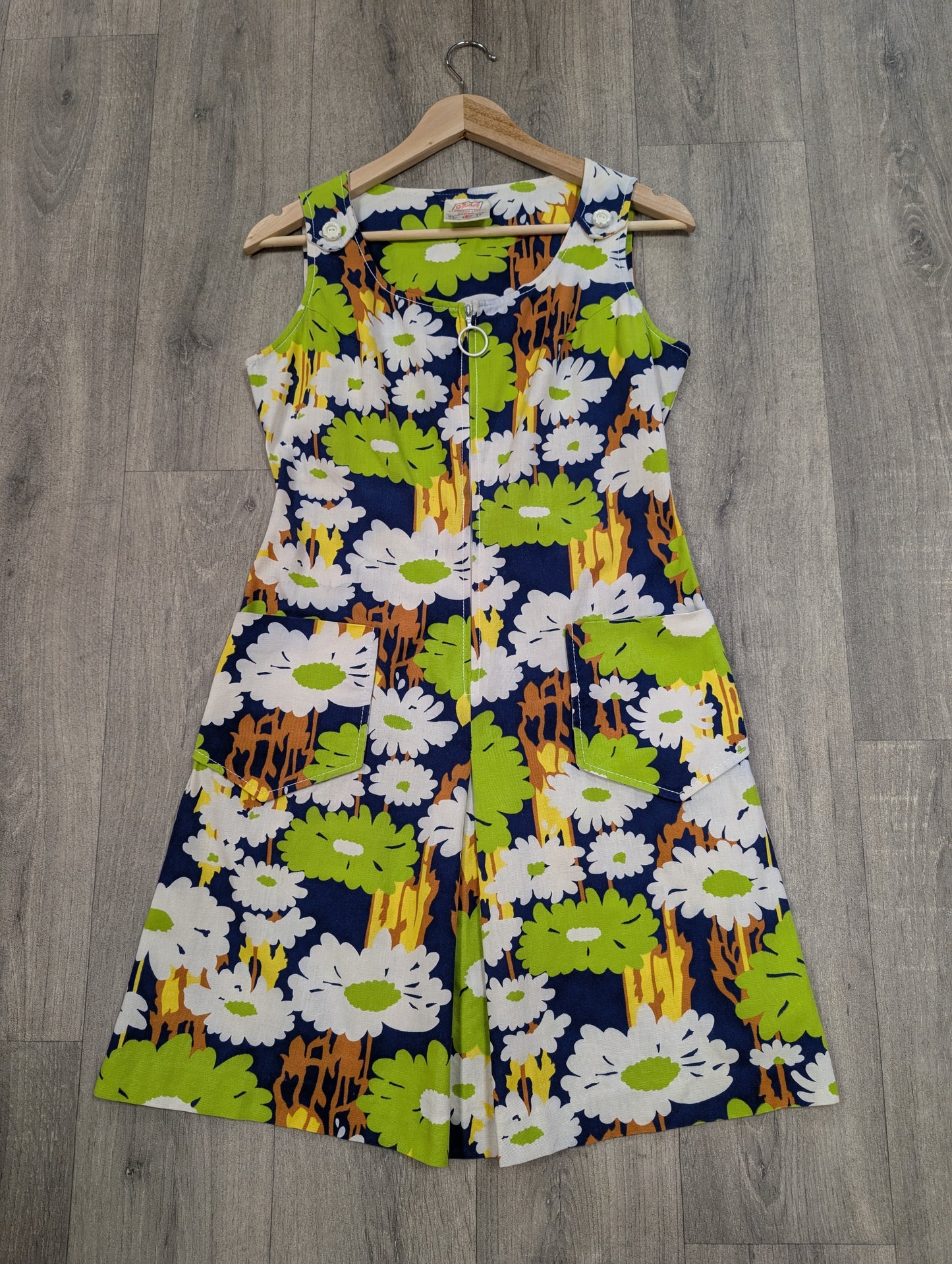 Early 1970s St Michael floral cotton dress - S/8/10