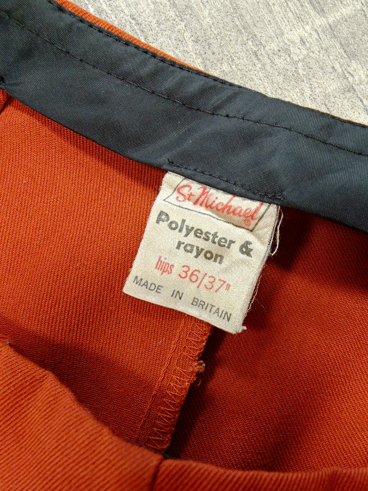 1970s St Michael button front flares - 26" waist