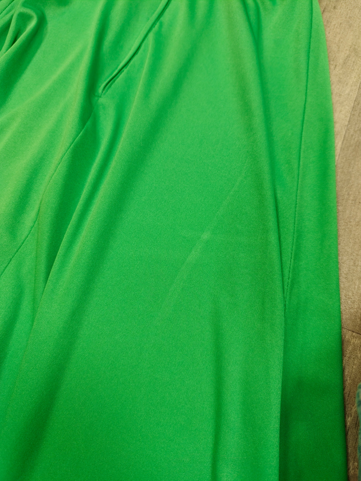 1970s green halter neck maxi dress - XS/6
