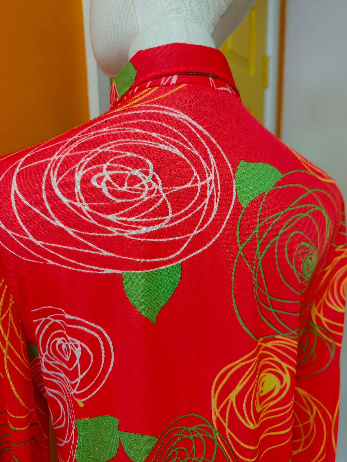 1970s Jantzen dagger collar shirt - M
