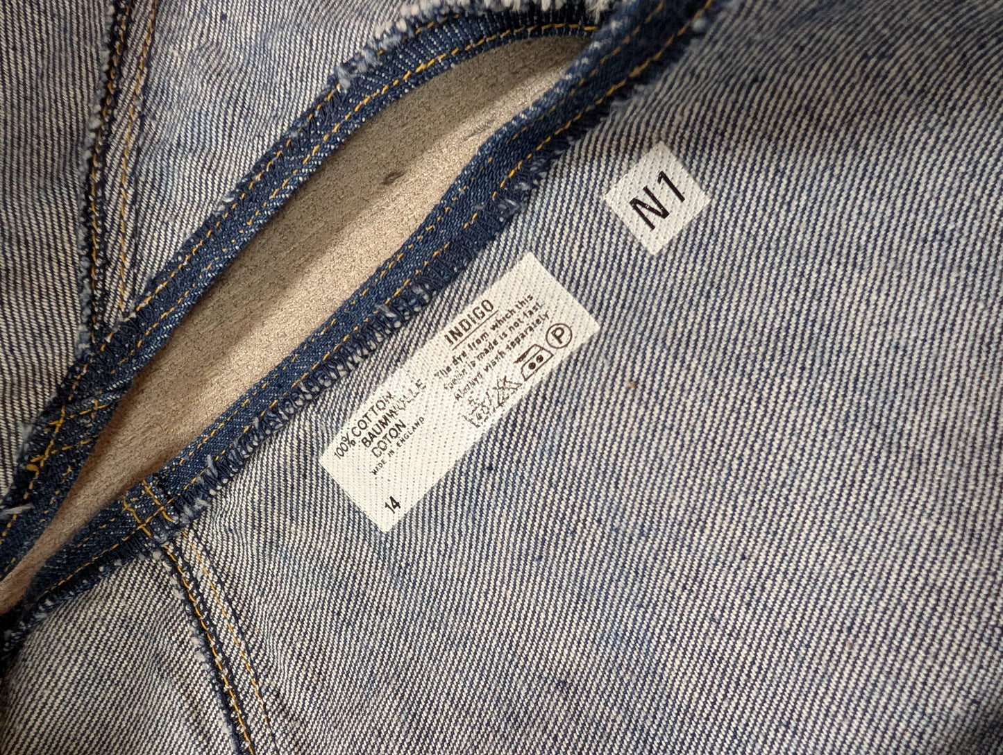 Deadstock 1970s Lee Cooper embroidered denim waistcoat - S/10